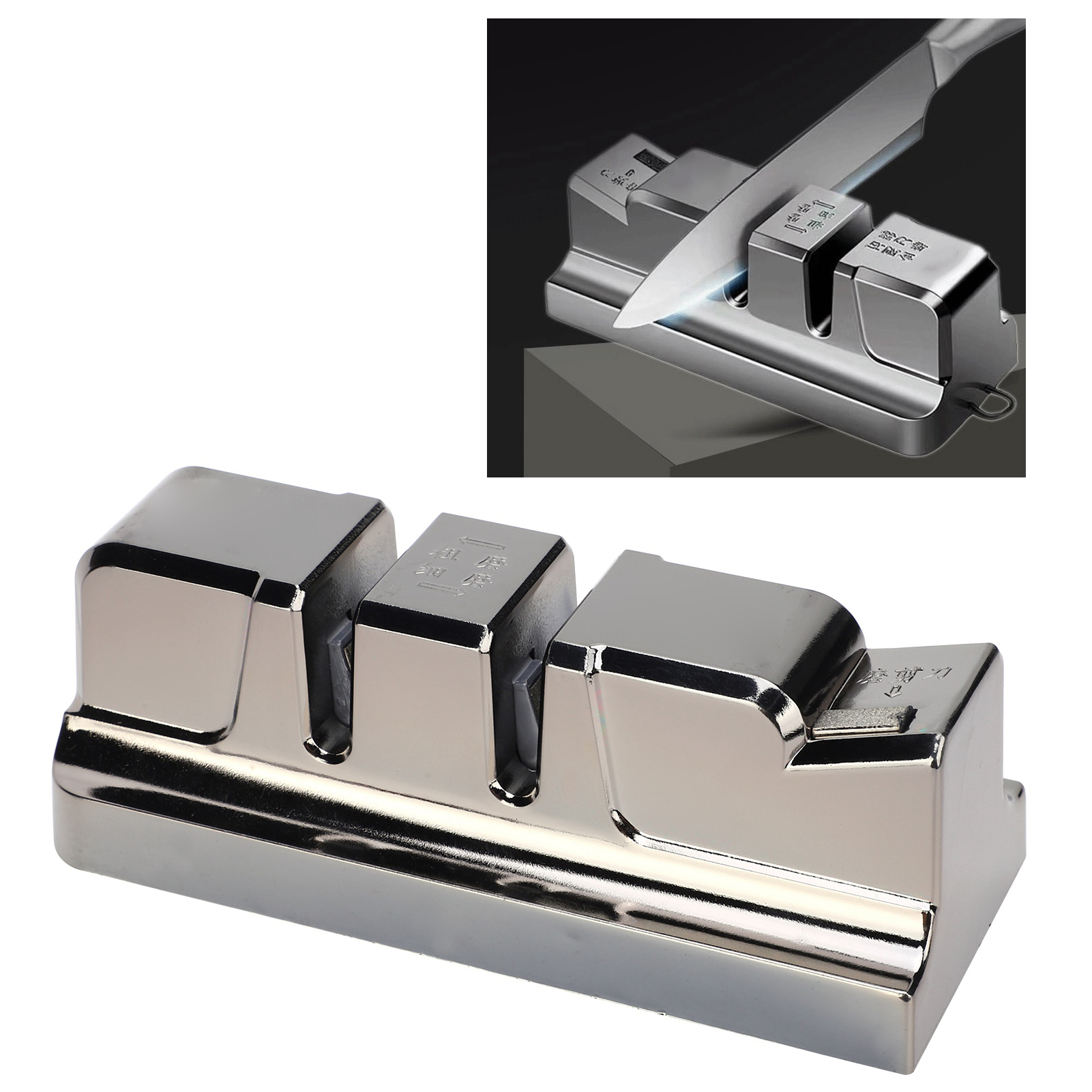 Diamant-schärfstein Für Küchenmesser, Scheren, Hackmesser, Obstmesser Und Haushaltsmesserschärfer