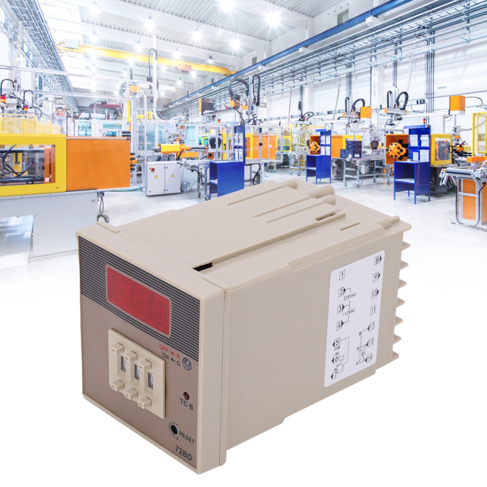 Berm@ Bem-72bd 220v Temperaturregler Mit Digitalanzeige Und Dip-schalter