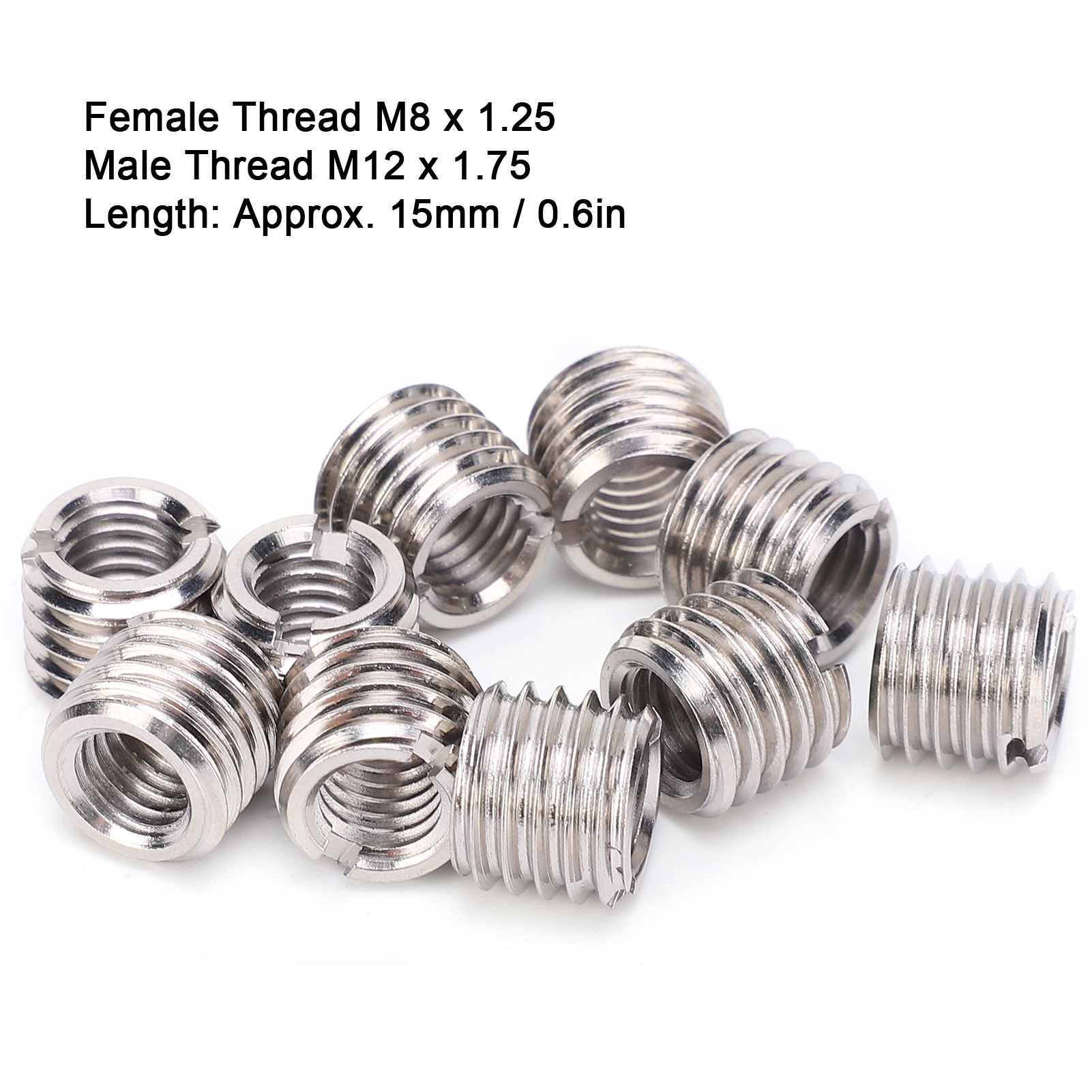 10 Innenschrauben M81,25 Und Außenschrauben M121,75, Länge 15 Mm