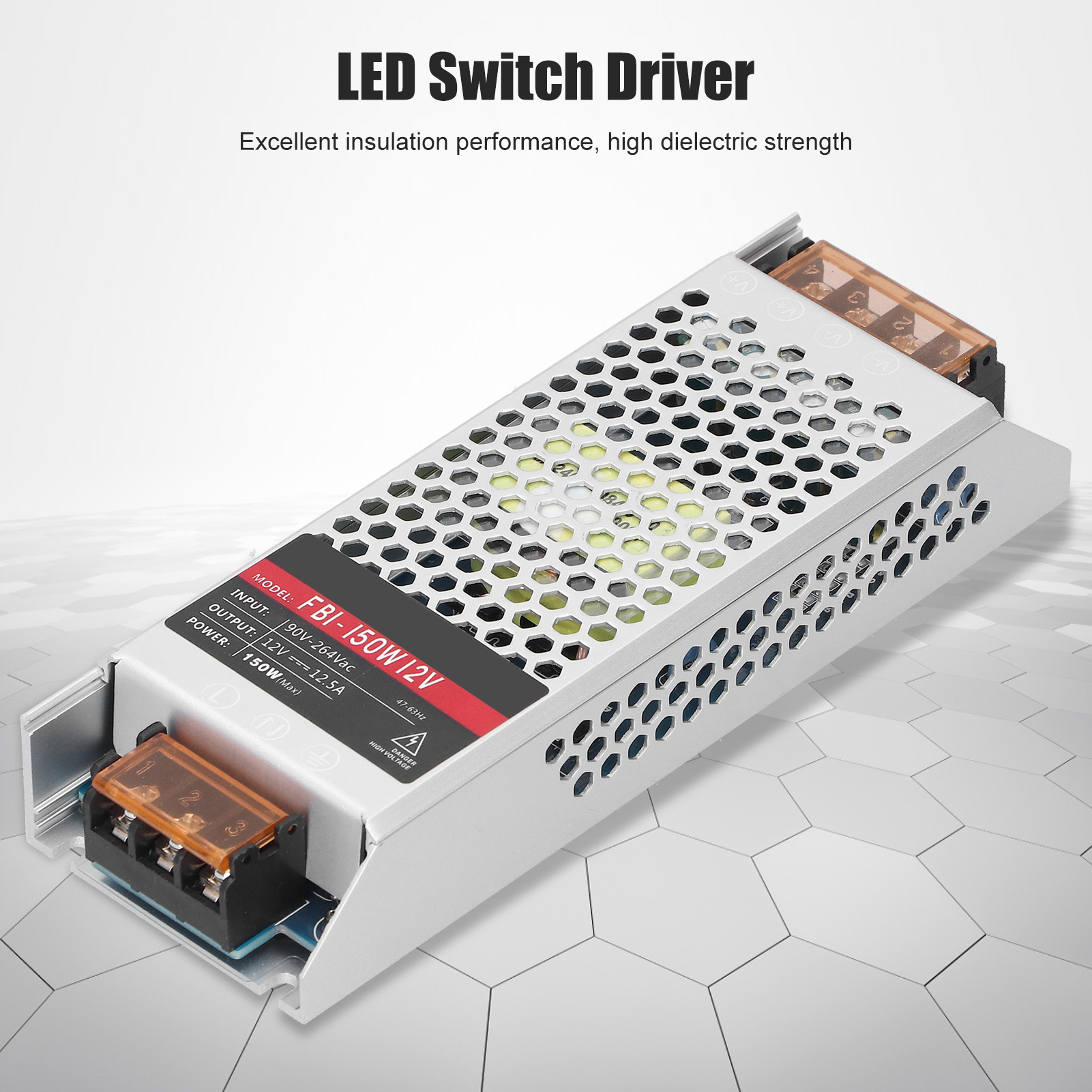 Schaltnetzteil Für Led-streifen Der Fbi-serie Für Den Innenbereich, 150 W, Ac 90–264 V Dc 12 V