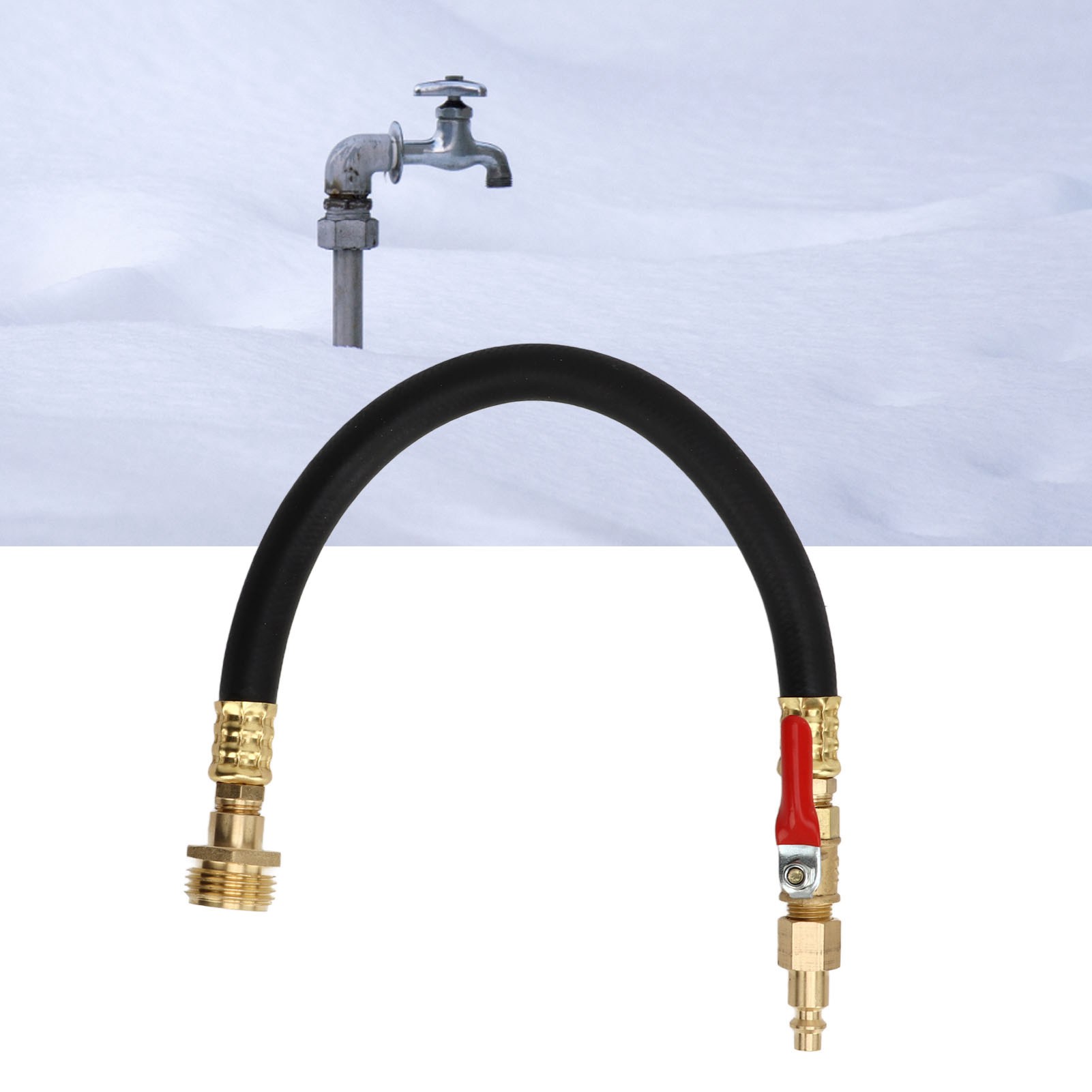 Kombiniertes Adapterset Für Gartenschlauch Und Frostschutzmittel Für Wohnmobile Mit 1/4"-us-schnellanschluss.