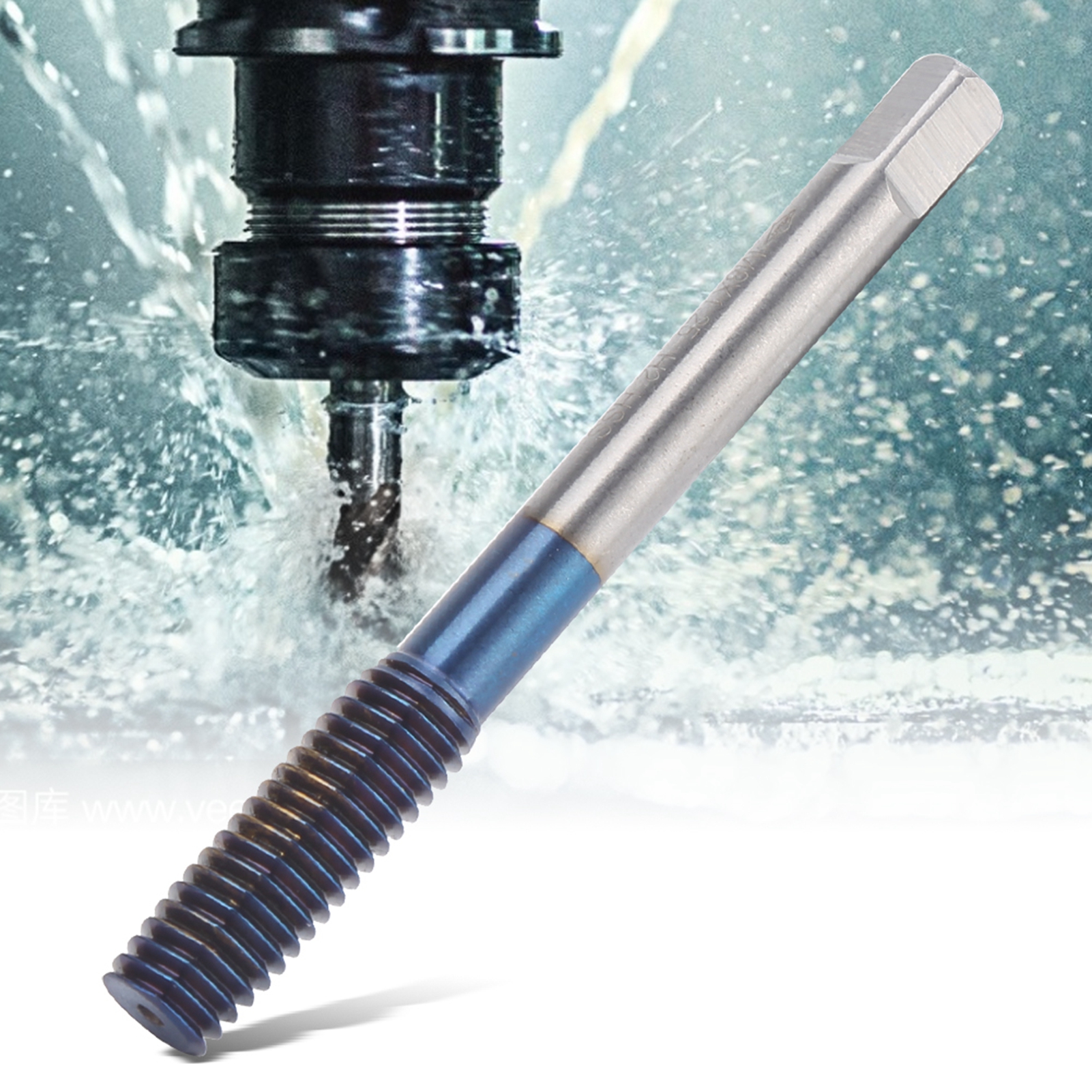 M8-extrusionsgewindebohrer Mit Blauer Nanobeschichtung Für Metrische Maschinen