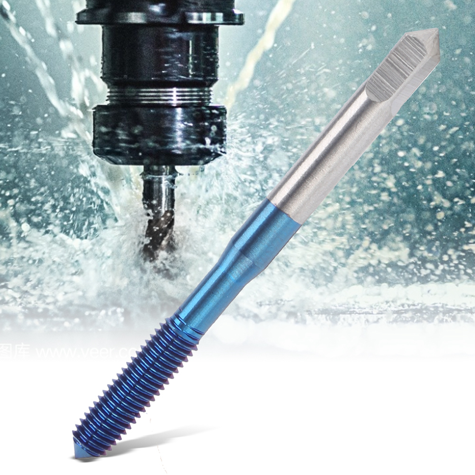 M5-extrusionsgewindebohrer Mit Blauer Nanobeschichtung Für Metrische Maschinen