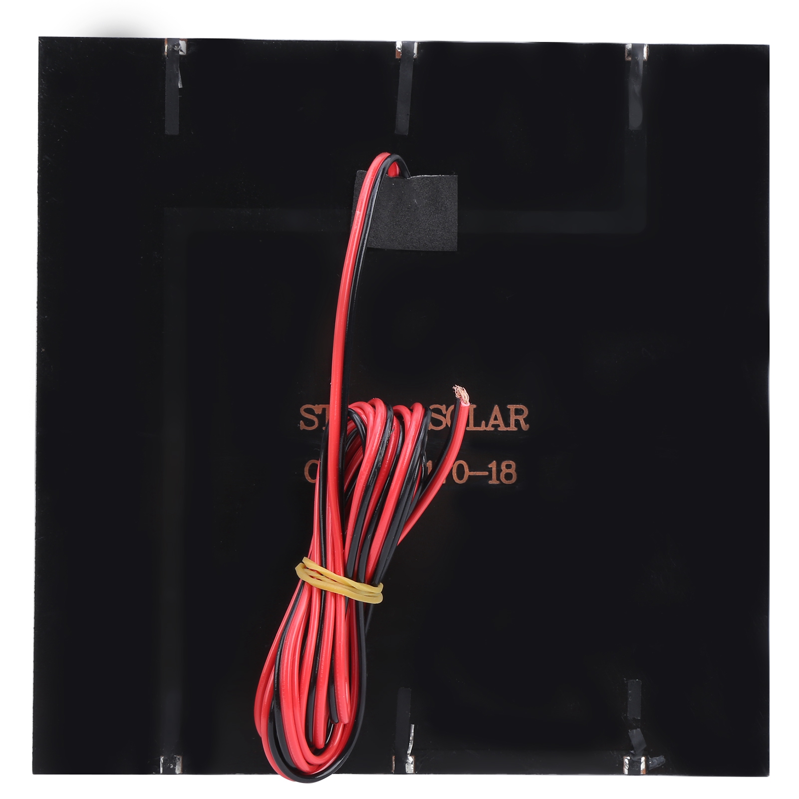 Dc18v 4,5w Solarpanel Aus Epoxidharz + 2 Meter Rotes Und Schwarzes Kabel