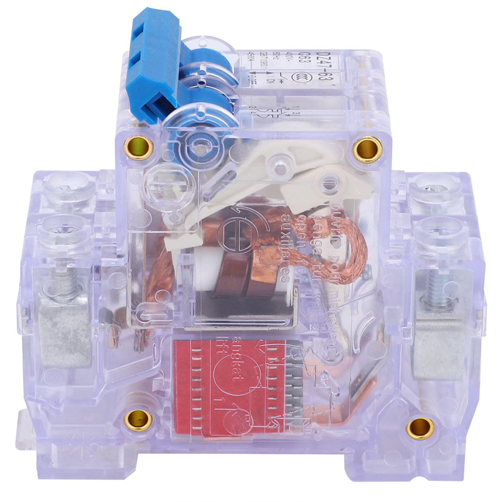 Dz47-63 2p663a Transparenter Luftschalter, Miniatur-leistungsschalter Für Den Hausgebrauch