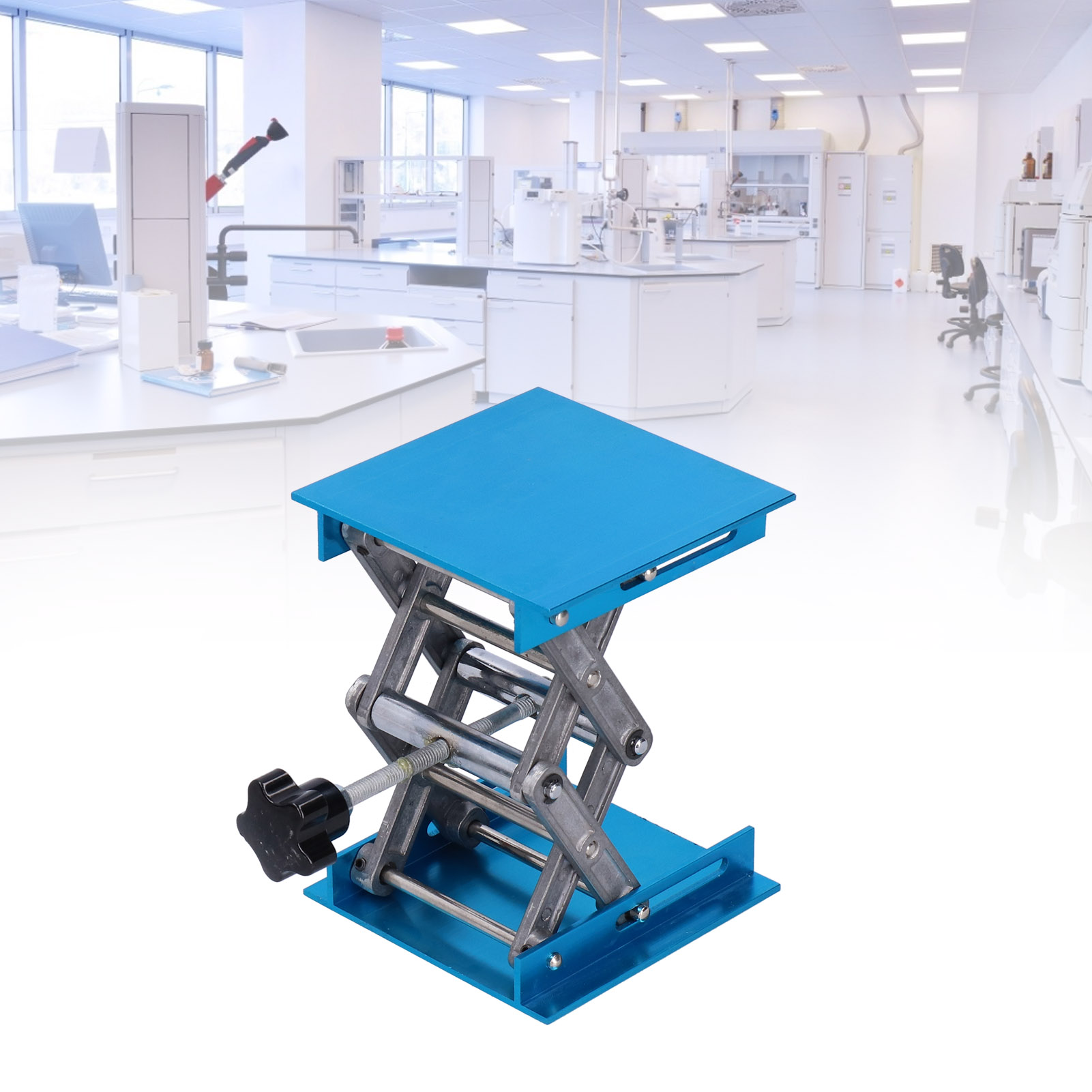 Labor-hebebühne 100 X 100 Mm Aus Eloxiertem Aluminium