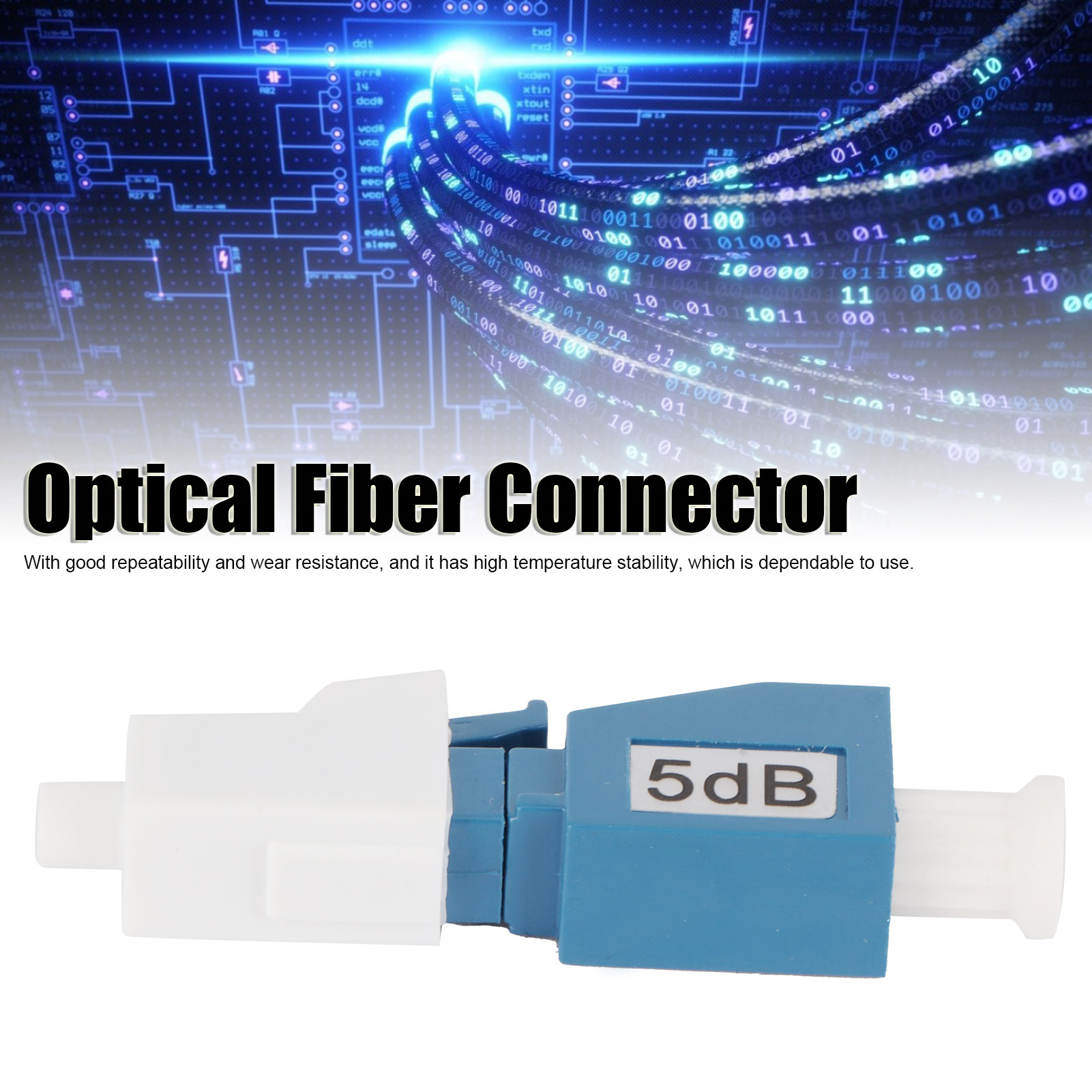 Lc/upc-5db Stecker/buchse Glasfaser-dämpfungsflanschadapter