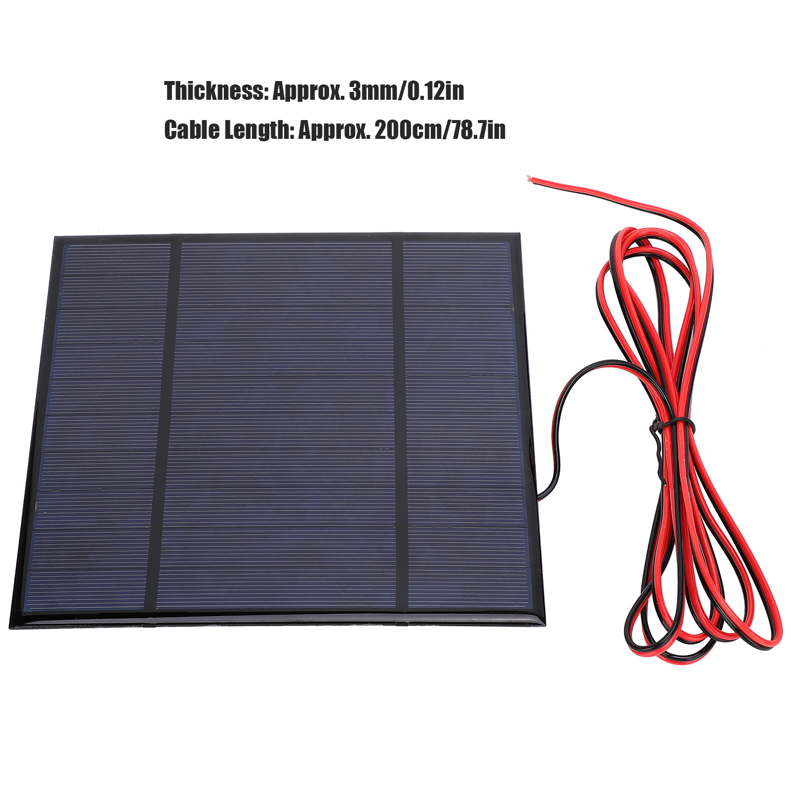 Mini-solarpanel 5v 4,5w 900ma + 2m Kabel