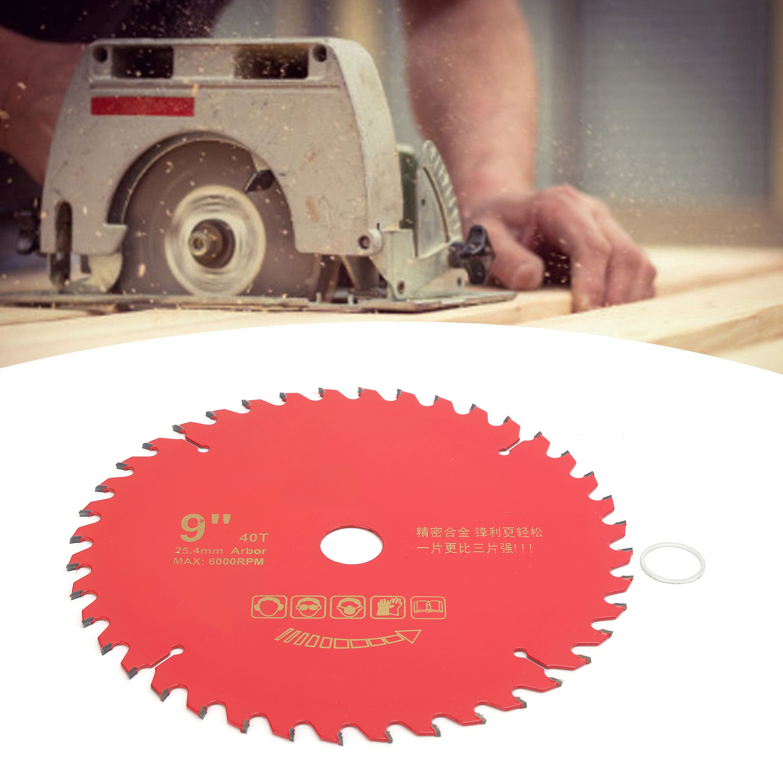 Sägeblatt Aus Aluminiumlegierung, Holzsägeblatt, Kreissägeblatt Aus Aluminiumlegierung Für Die Holzbearbeitung, 9 X 40 Zähne