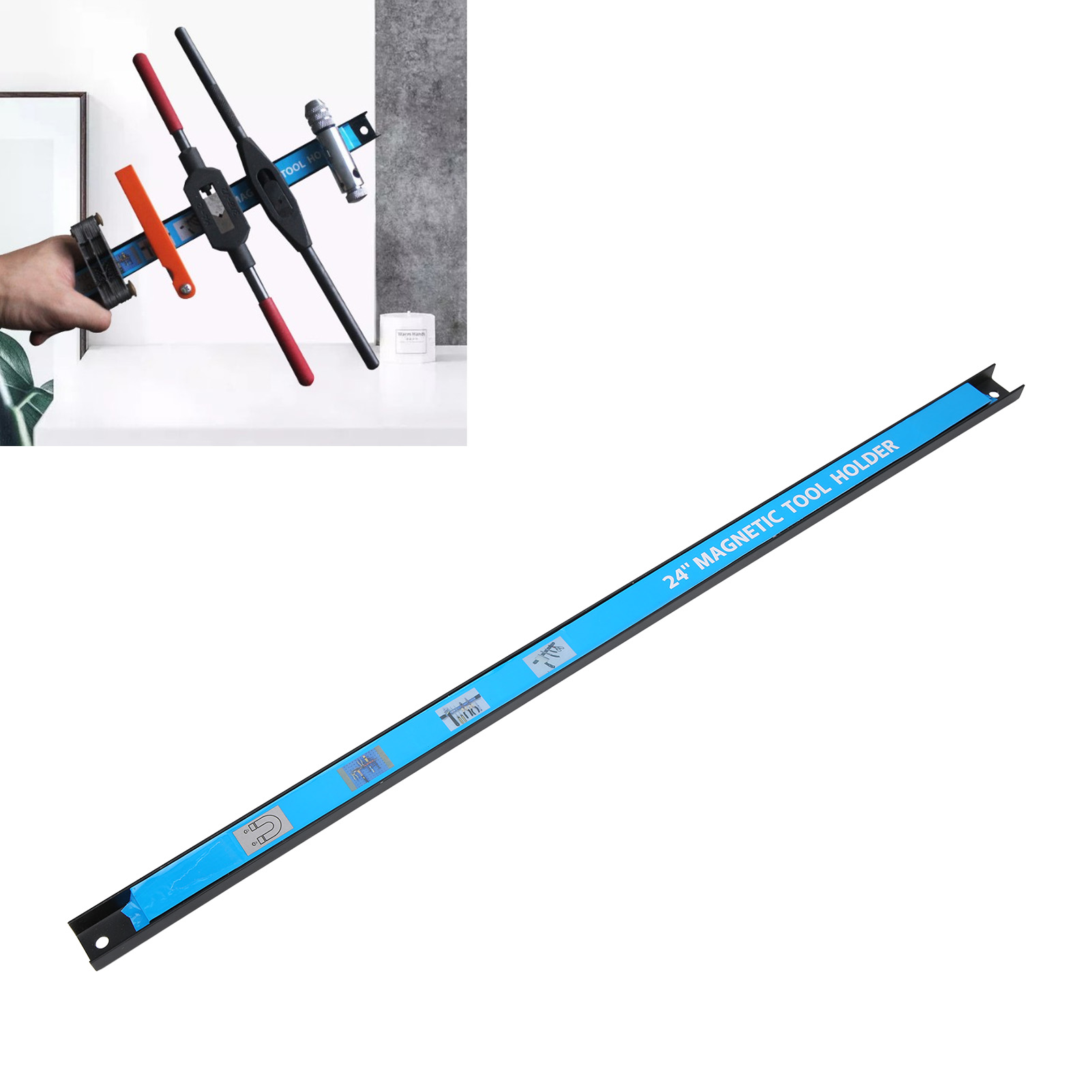 Leistungsstarker Magnetischer Werkzeugorganizer 680 X 24 Mm Mit Magnetstreifen
