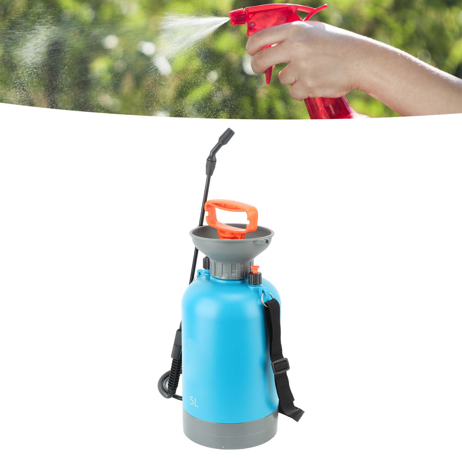 Druckluft-sprühgerät, Spezielles Haushaltssprühgerät Zum Bewässern Und Desinfizieren Mit Druckluft, Hochdruck-sprühflasche, 5 L, Blau