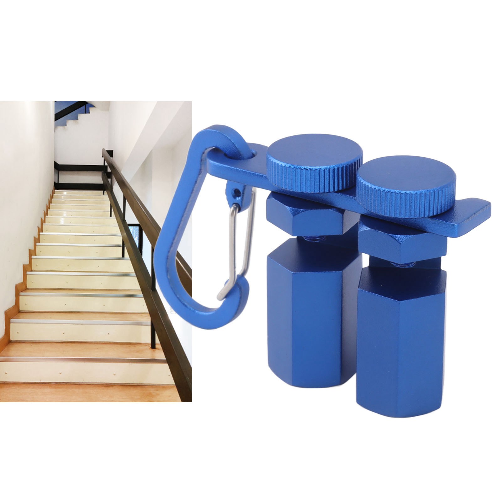 4-in-1-winkelmesser Aus Aluminiumlegierung Für Heimwerkerarbeiten, Blau