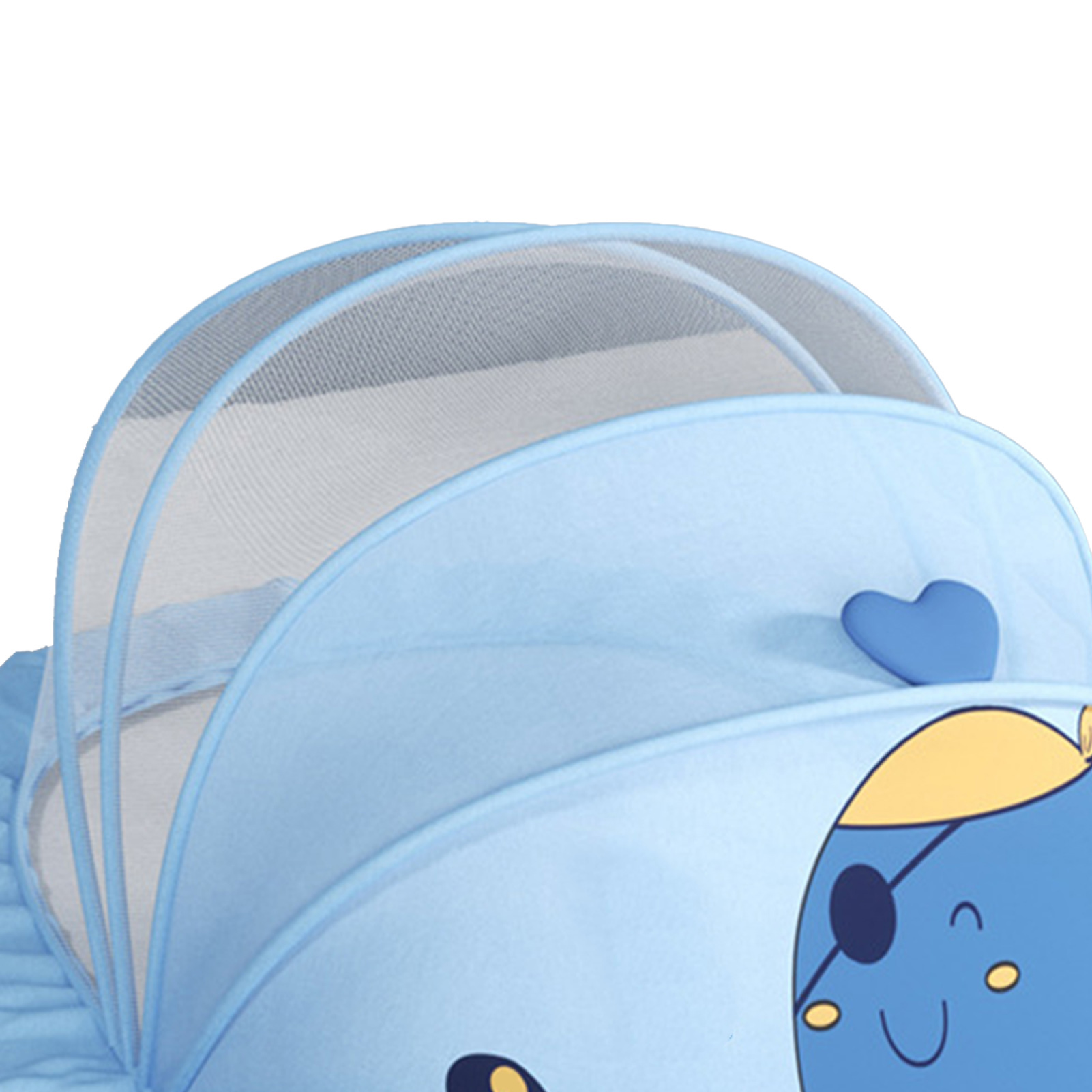 Baby-moskitonetz, Komplettes Moskitonetz Für Jurtenbett, Universelles, Faltbares Moskitonetz Ohne Boden, Maximale Verdunkelung, Mittelgroßes Blauwal-moskitonetz