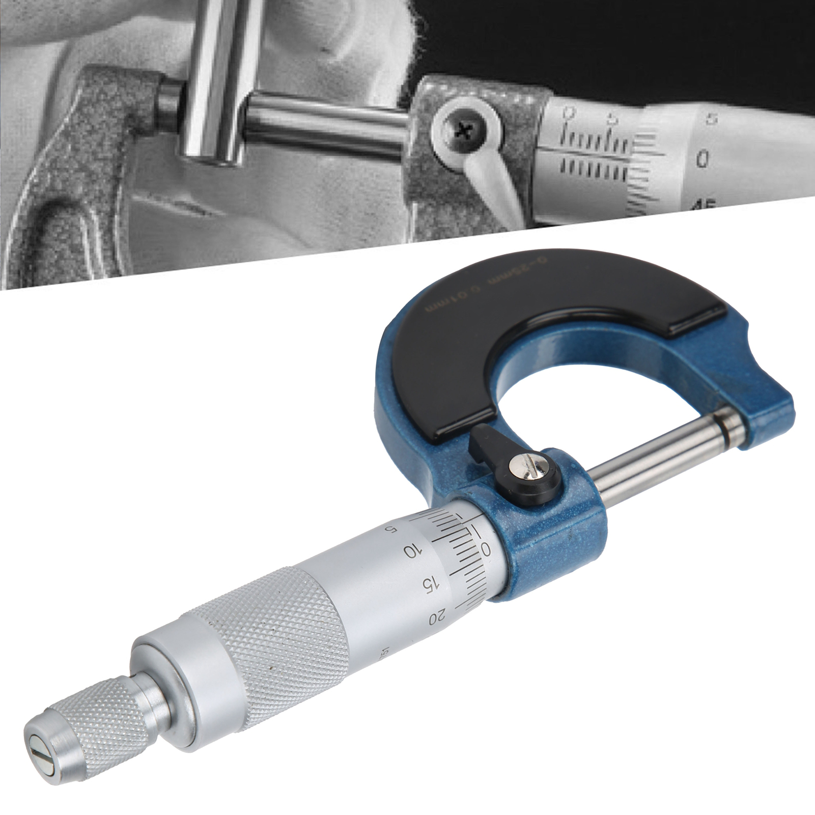 Mikrometer 0–25 Mm – Standard-außenschraubenmikrometer Blau