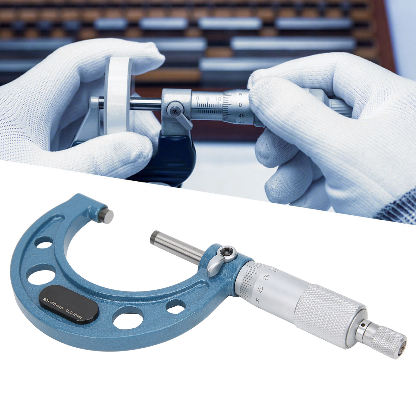Hochwertiges Mikrometer 25-50 Mm, Außenmikrometer, Schraubenmikrometer
