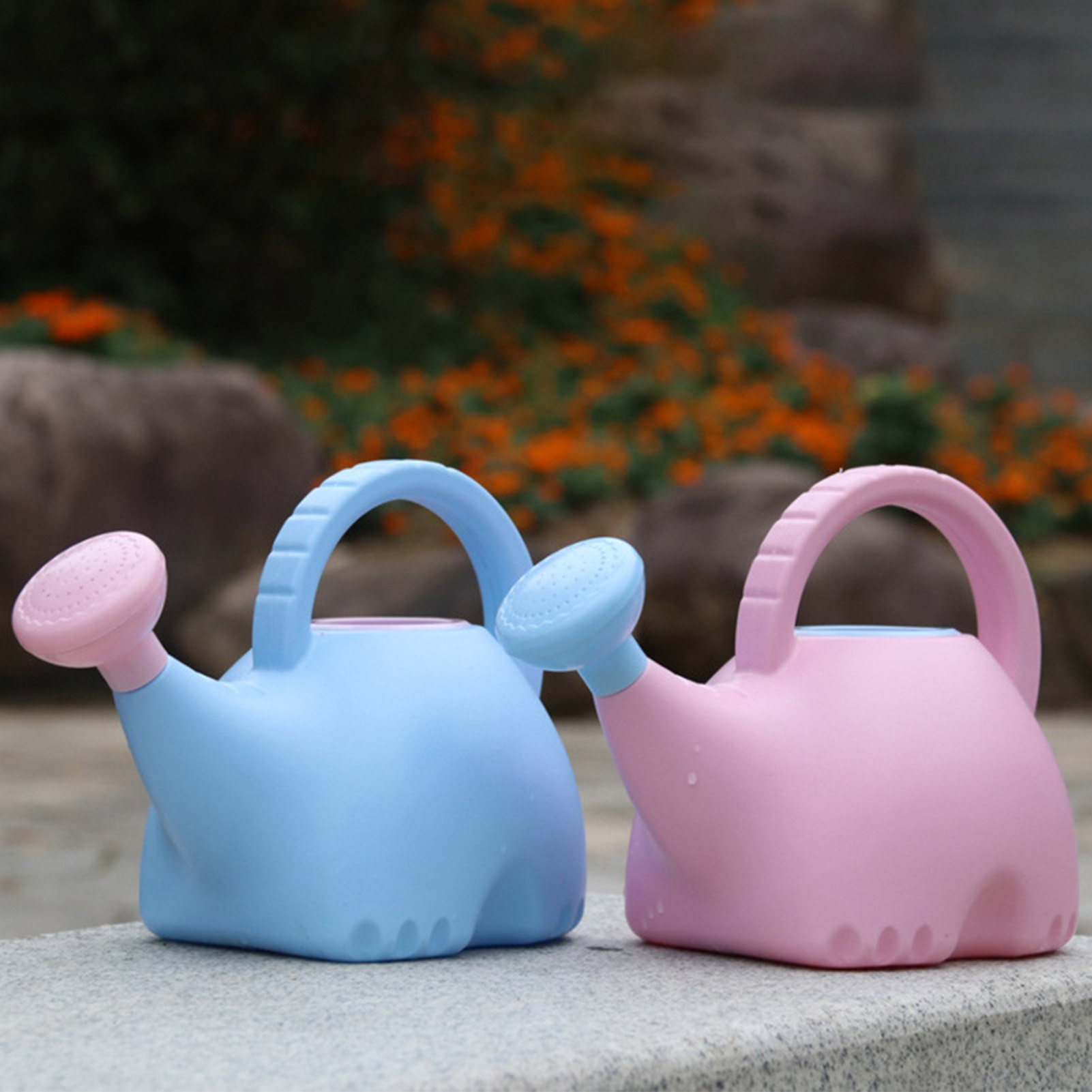 Niedliche Und Lustige Gießkanne/sprühflasche In Elefantenform, Ideal Für Kinder Und Perfekt Zum Gärtnern. Rosa-blaue Gießkanne Für Kinder.