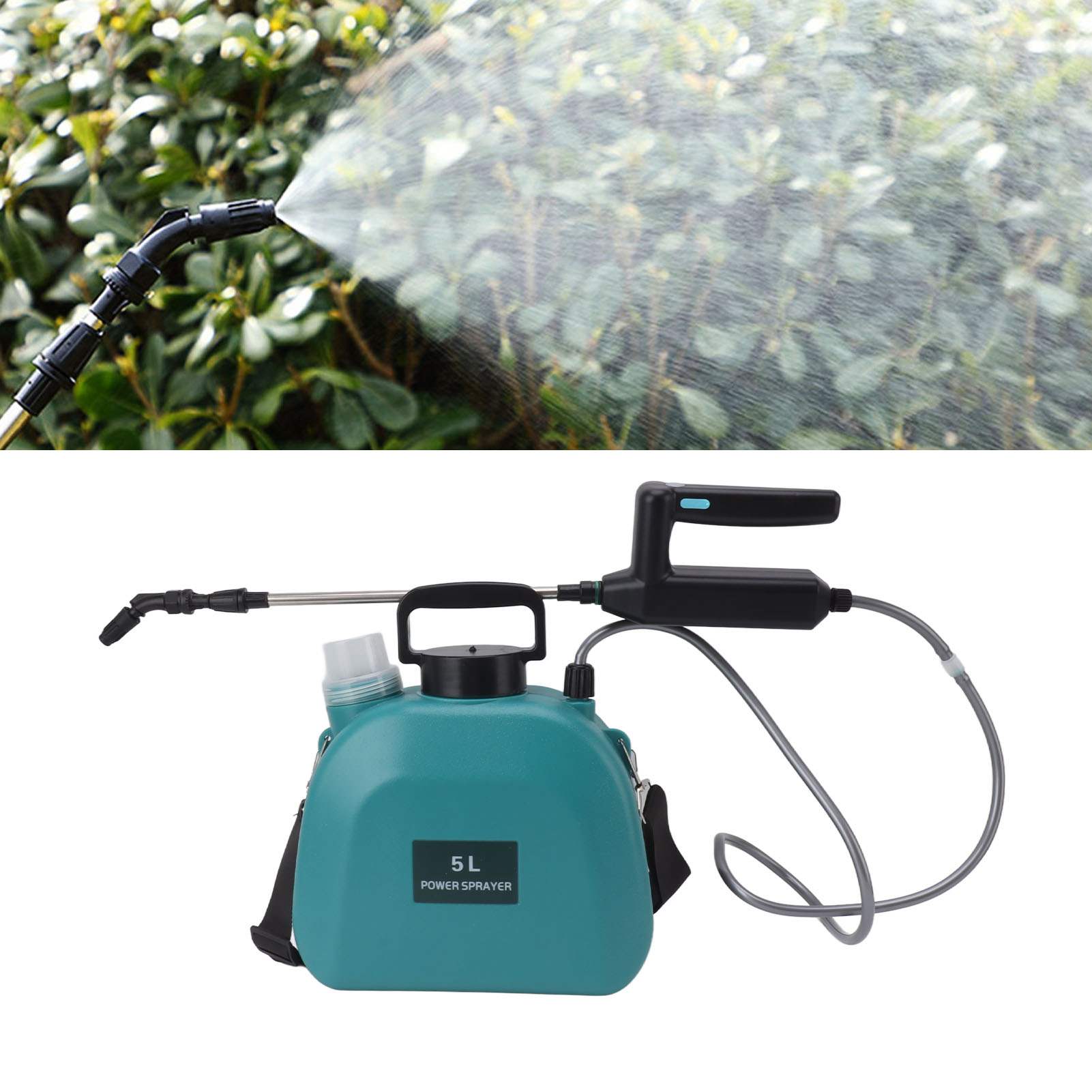 Kleine Elektrische Schulterspritze, Gießkanne, Gartenspritze, Landwirtschaftsspritze, Desinfektionsspritze, Haushaltsspritze, 5 L Grün.