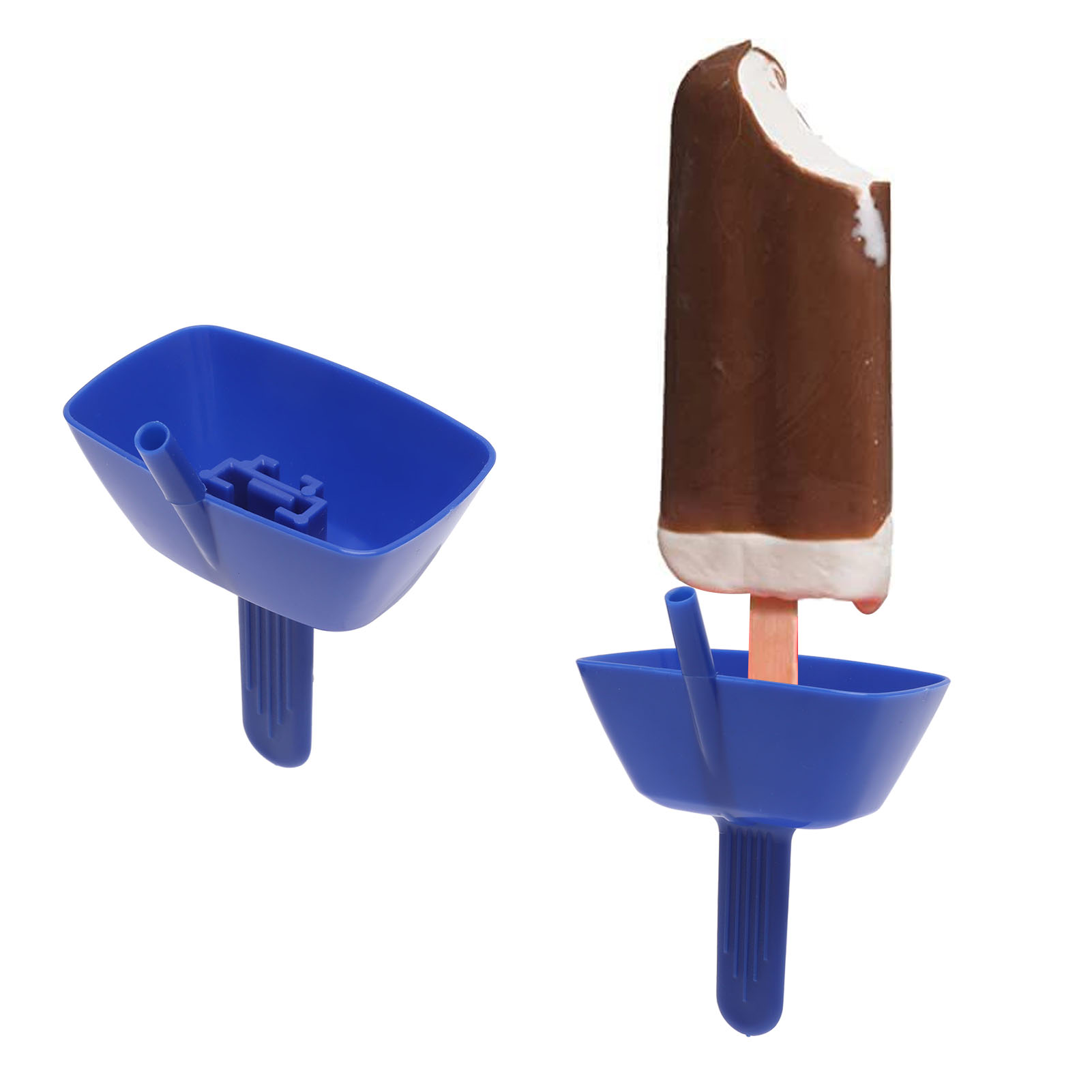 Pop-no Drop Der Originale, Auslaufsichere Eiscreme-präsentationsständer (blau)