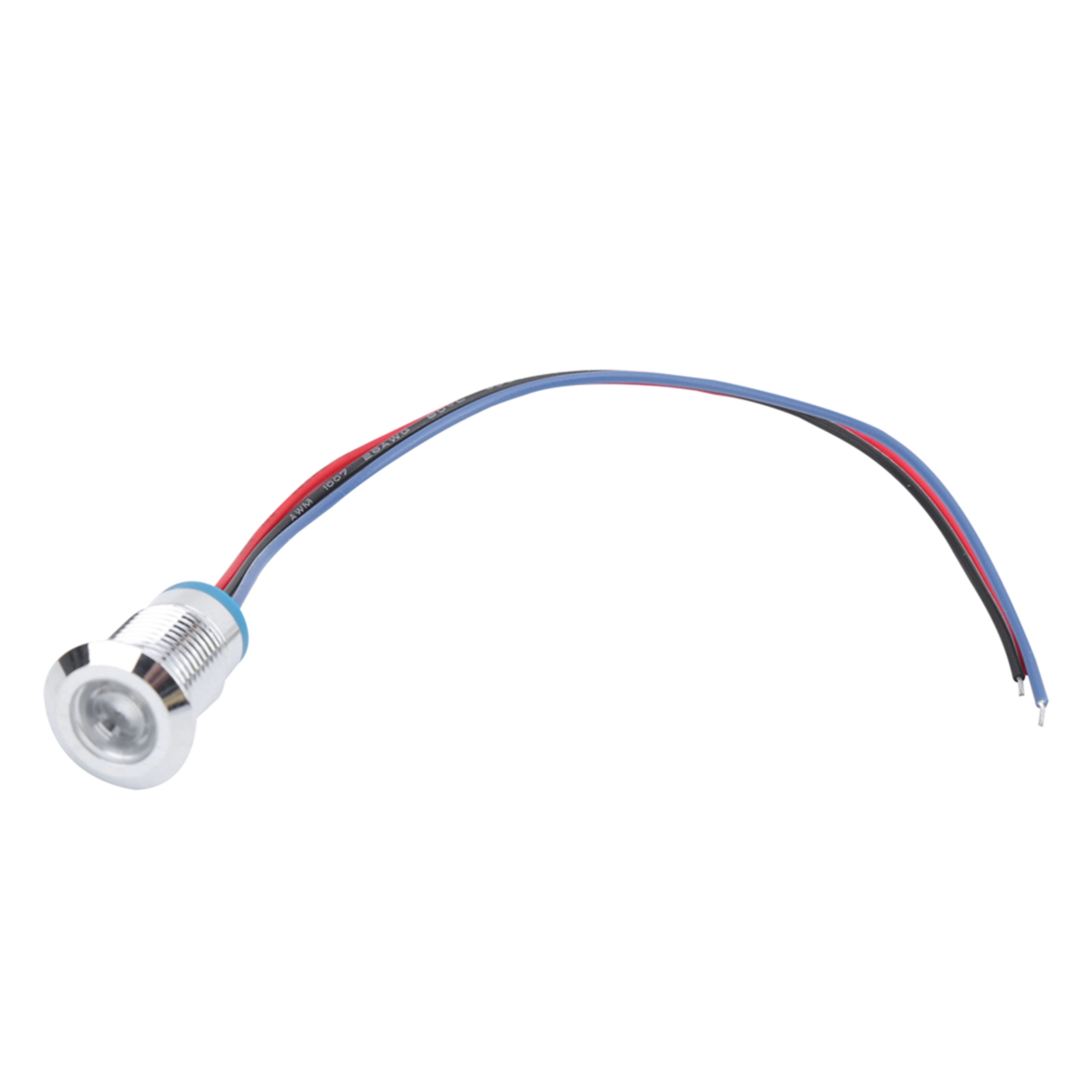 Vier Sets Zusammen Verkauft, 3-6v, 12mm Metall Wasserdichte Zweifarbige Led-anzeige (rot Und Blau).