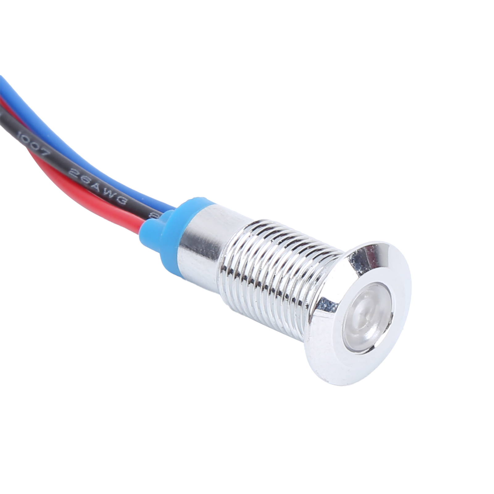 Vier Sets Zusammen Verkauft, 3-6v, 8mm Wasserdicht, Metall, Zweifarbige Led-anzeige (rot Und Blau).