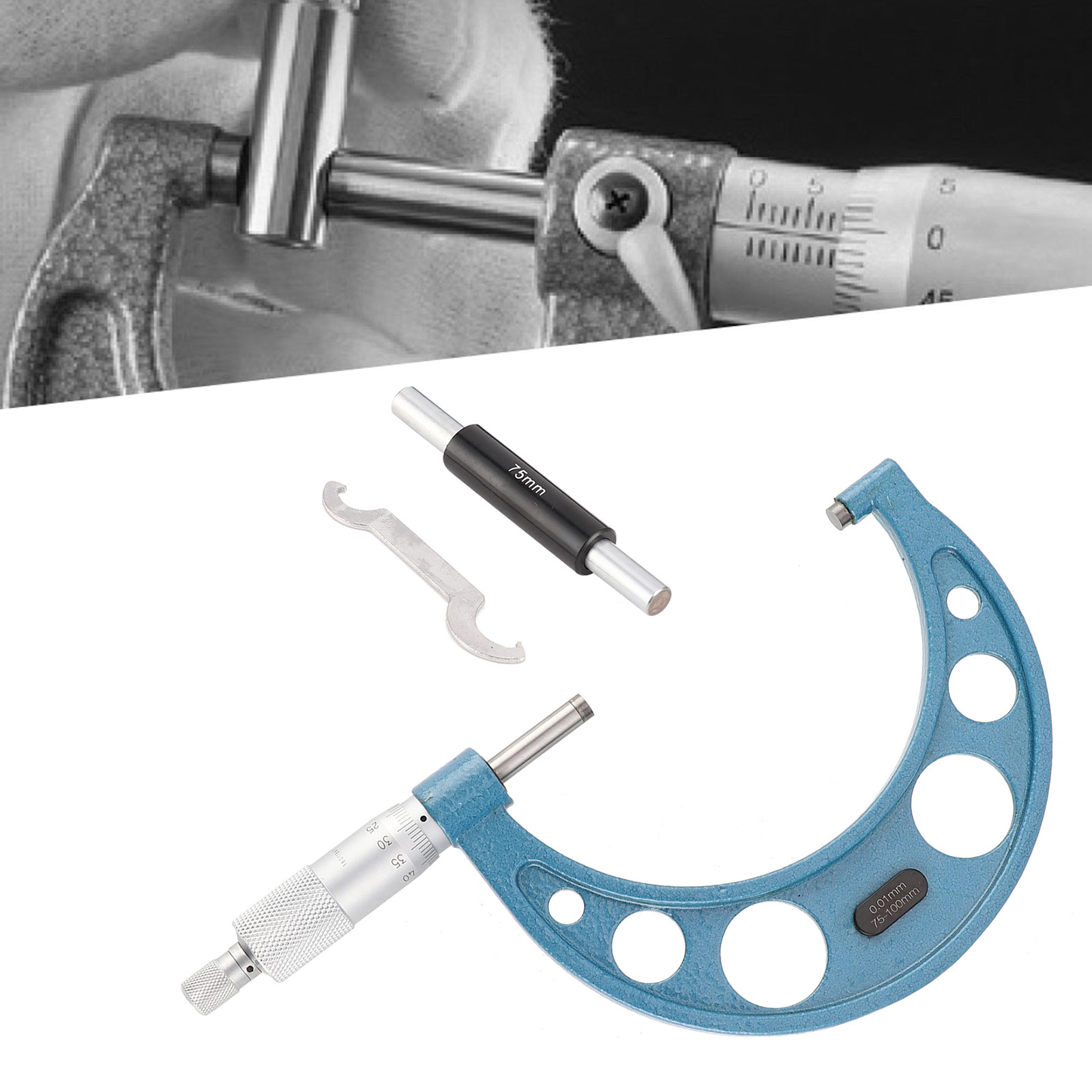 Hochwertiges Mikrometer 75-100 Mm, Außenmikrometer, Schraubenmikrometer