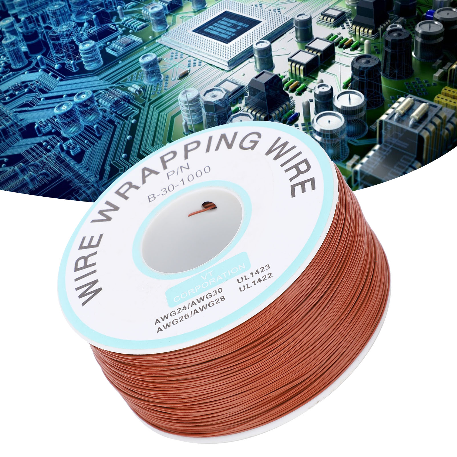 New Ok Wire Leiterplatten-jumper / Pcb-jumper / Einadriger Elektronischer Verbindungsdraht Aus Reinem Kupfer 30, Braun.