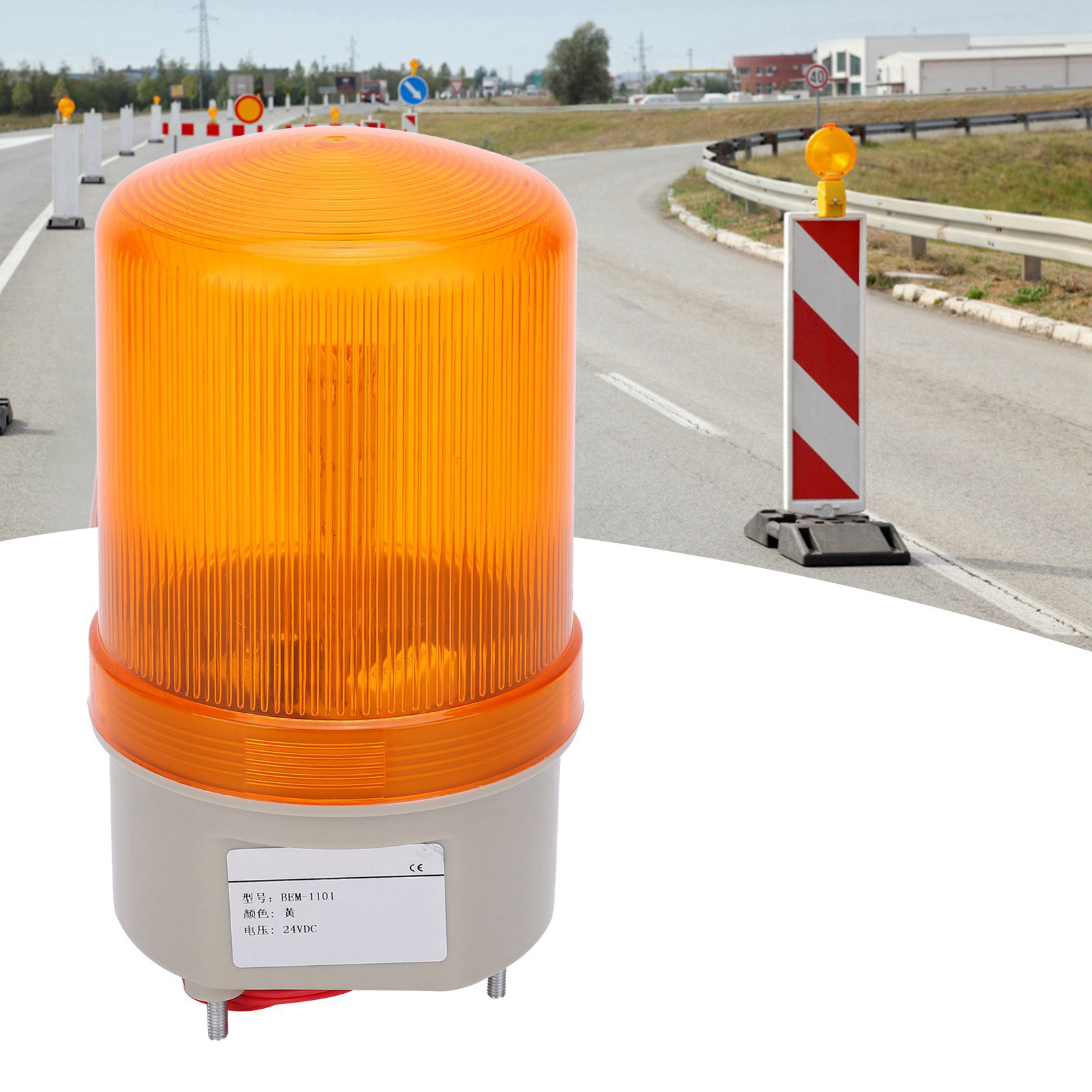 Berm® Bem-1101j Alarmlampe Für Geräte, Led, Akustisches Und Optisches Signal, 24 V Dc