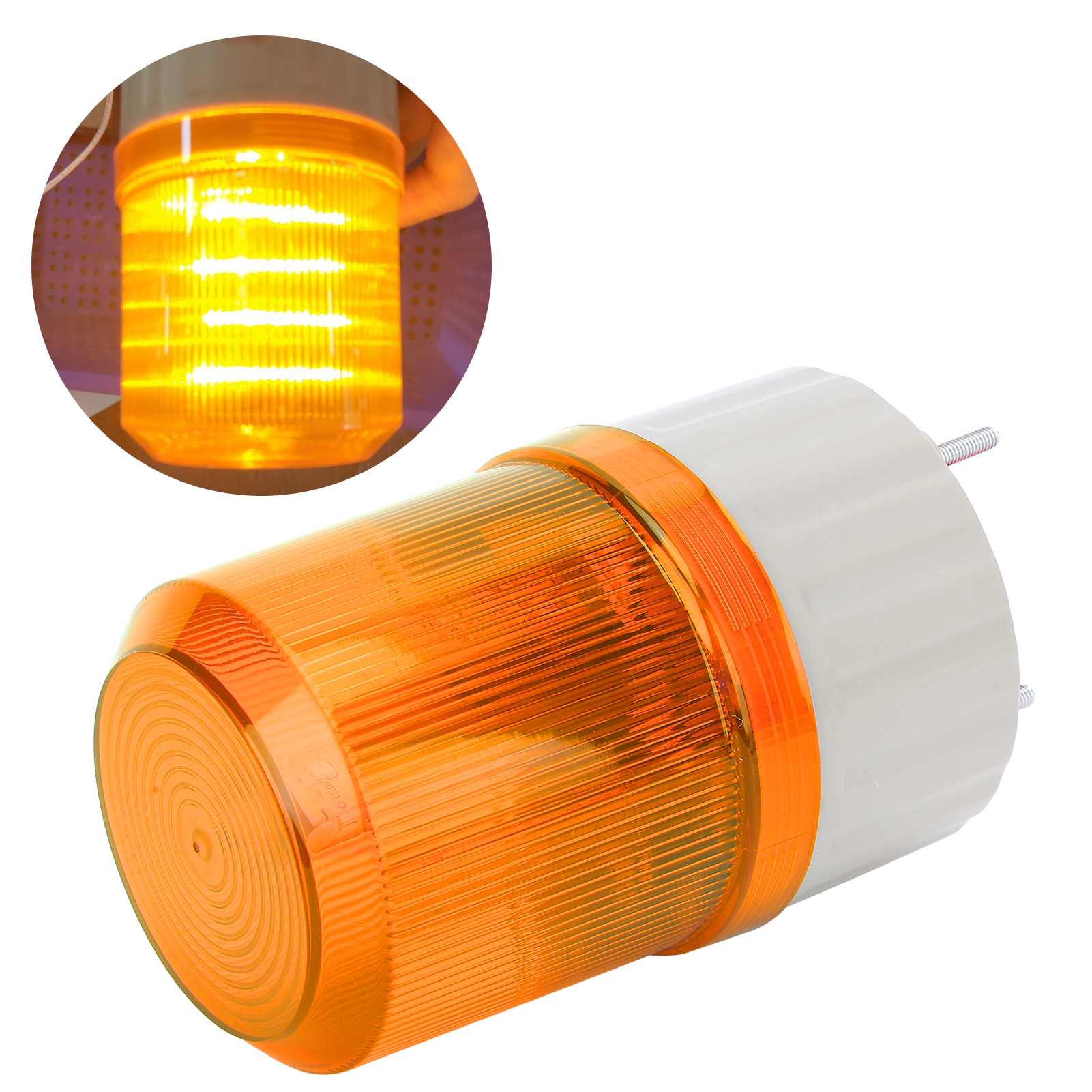 Berm® Bem-1081 J Alarmlampe Für Geräte, Led, Akustisches Und Optisches Signal, 24 V Dc, Gelb