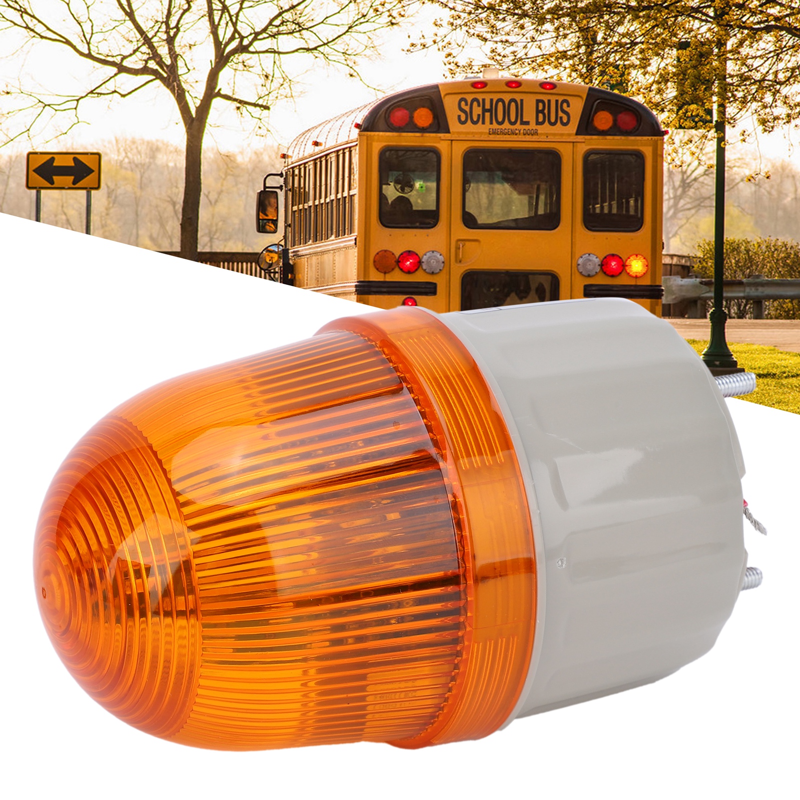 Berm® Bem-2071j Alarmanzeige Für Geräte, Led, Akustisches Und Optisches Signal, 24 V Dc, Gelb