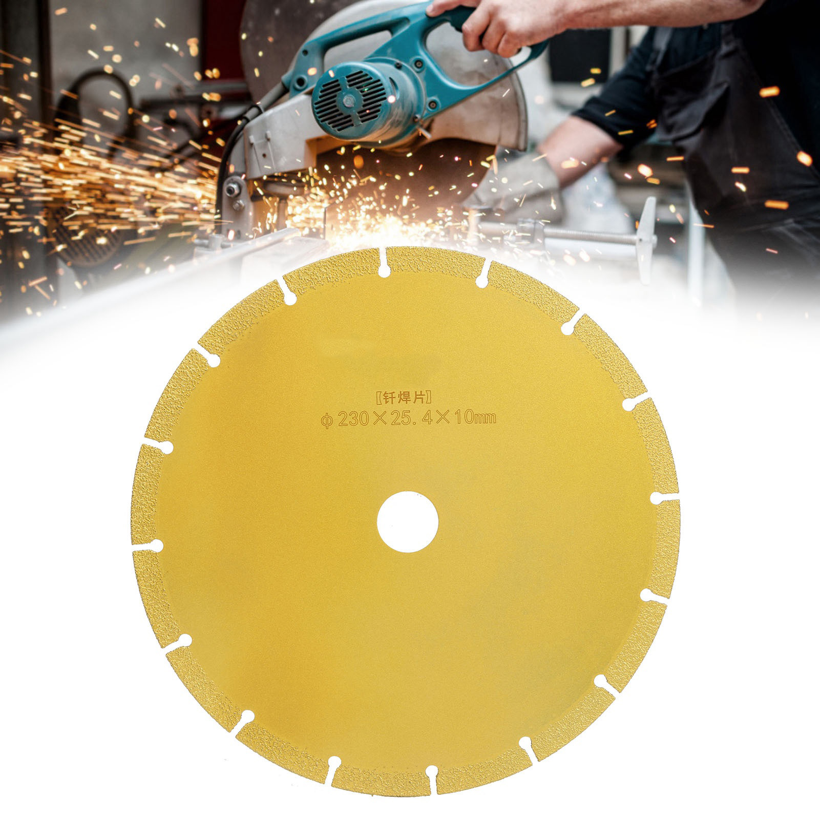 Diamanttrennscheibe Für Gelöteten Marmor 230 X 25,4 X 10 Mm