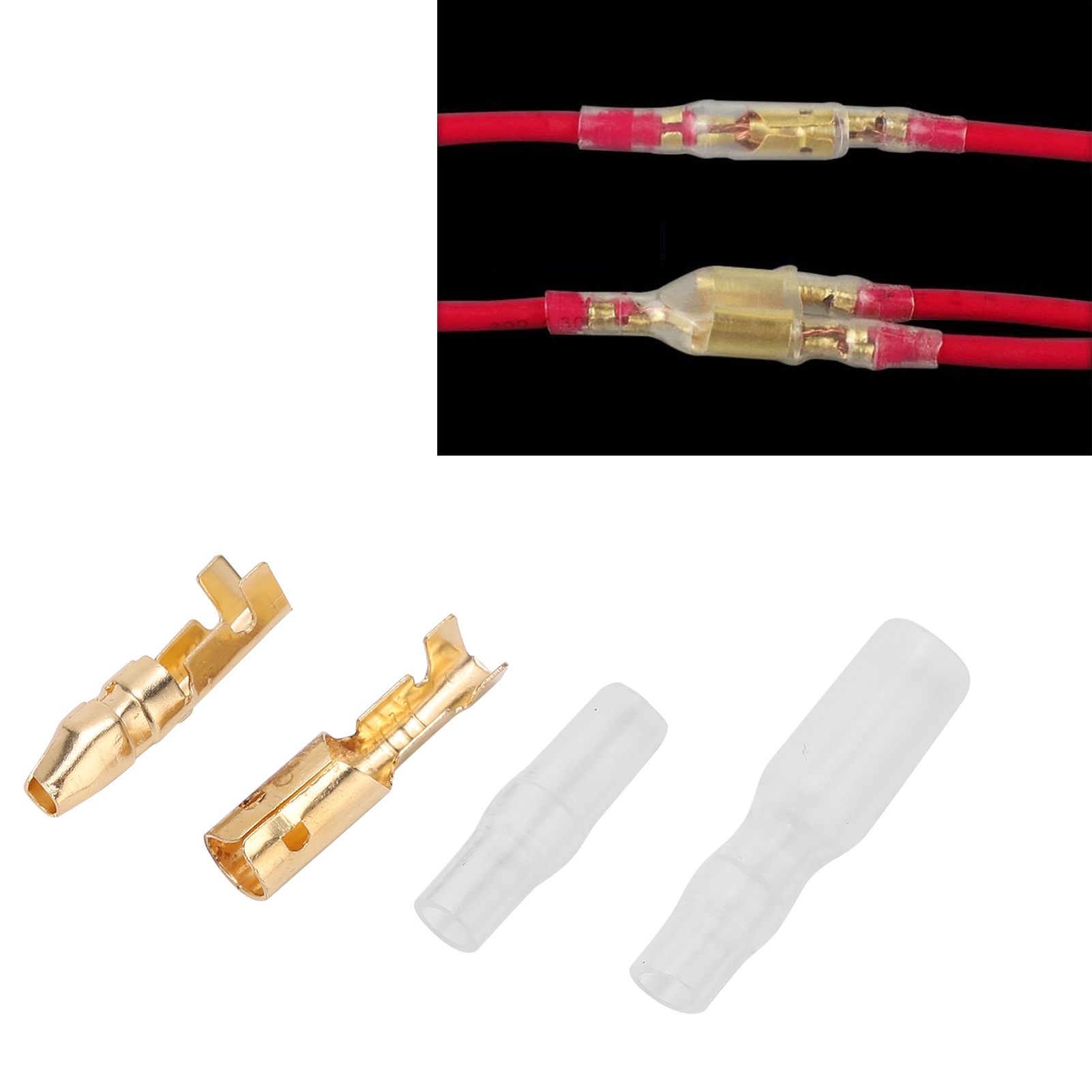 200 Vergoldete Zylindrische 4,0-mm-kopfstecker