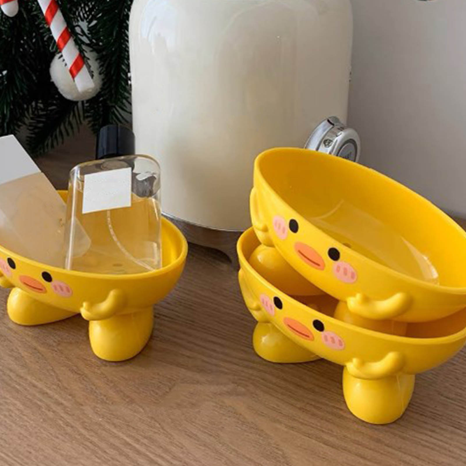 Niedliche Kleine Gelbe Seifenschale Und Abtropfschale In Entenform, Seifenhalter, Niedlicher Und Kreativer Artikel Für Kinder, Seifenschale.