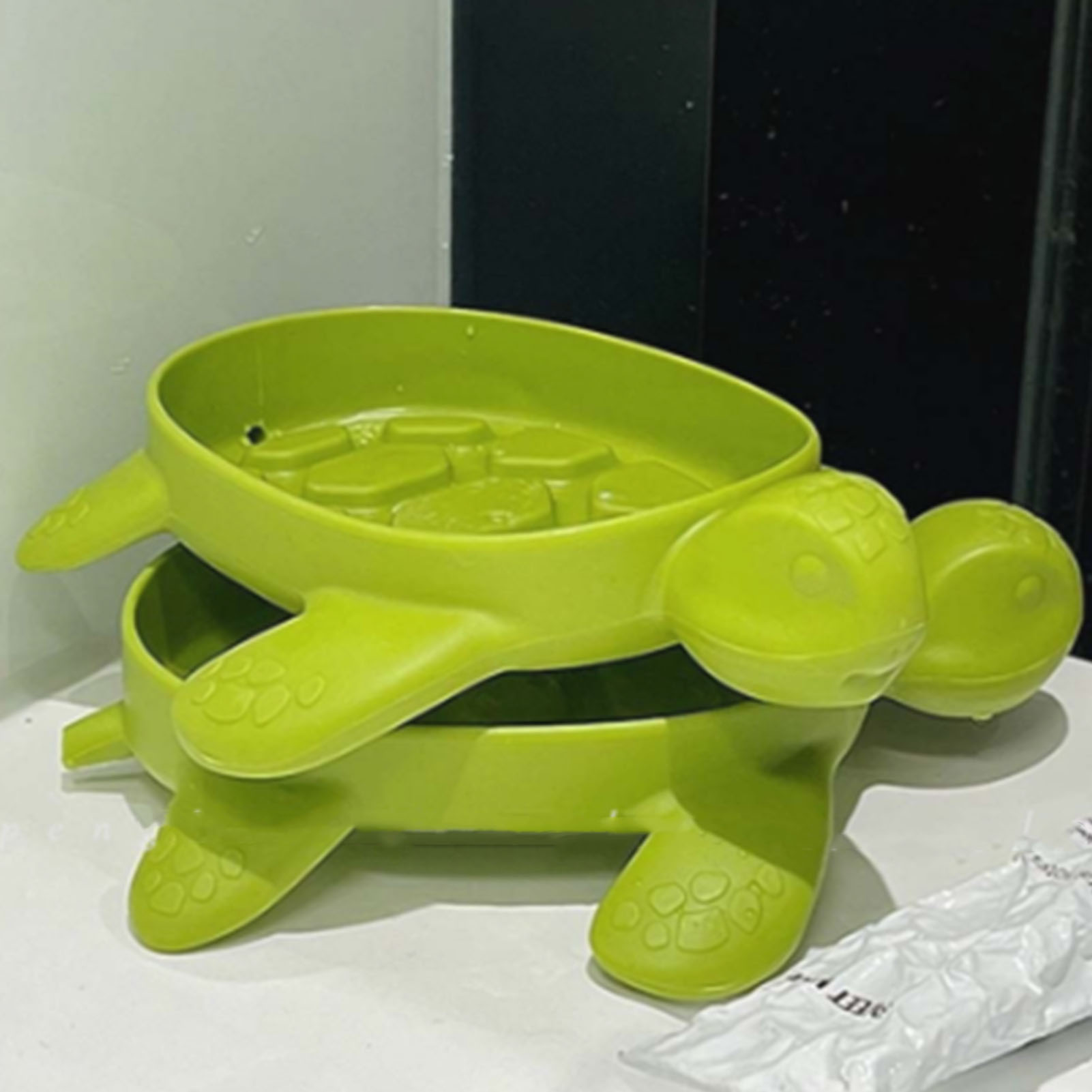 Neue Seifenschale In Form Einer Cartoon-schildkröte, Ohne Deckel, Mit Abflusssystem, Hält Kein Wasser Zurück, Minimalistische Seifenschale Fürs Badezimmer, Grün.