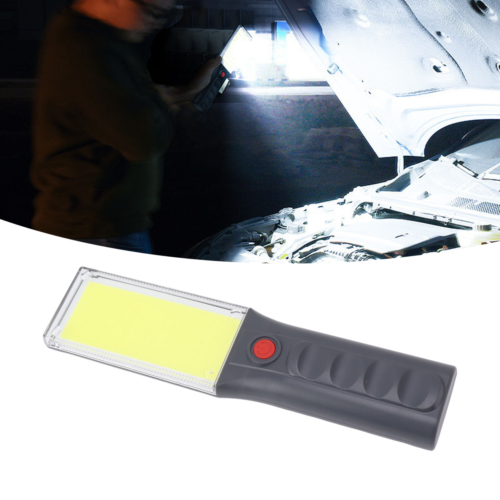 Wiederaufladbare Led-arbeitsleuchte, Tragbare Taschenlampe Für Mechaniker, Geeignet Für Autoreparaturen, Unter Der Motorhaube, In Notfällen Und In Der Werkstatt.