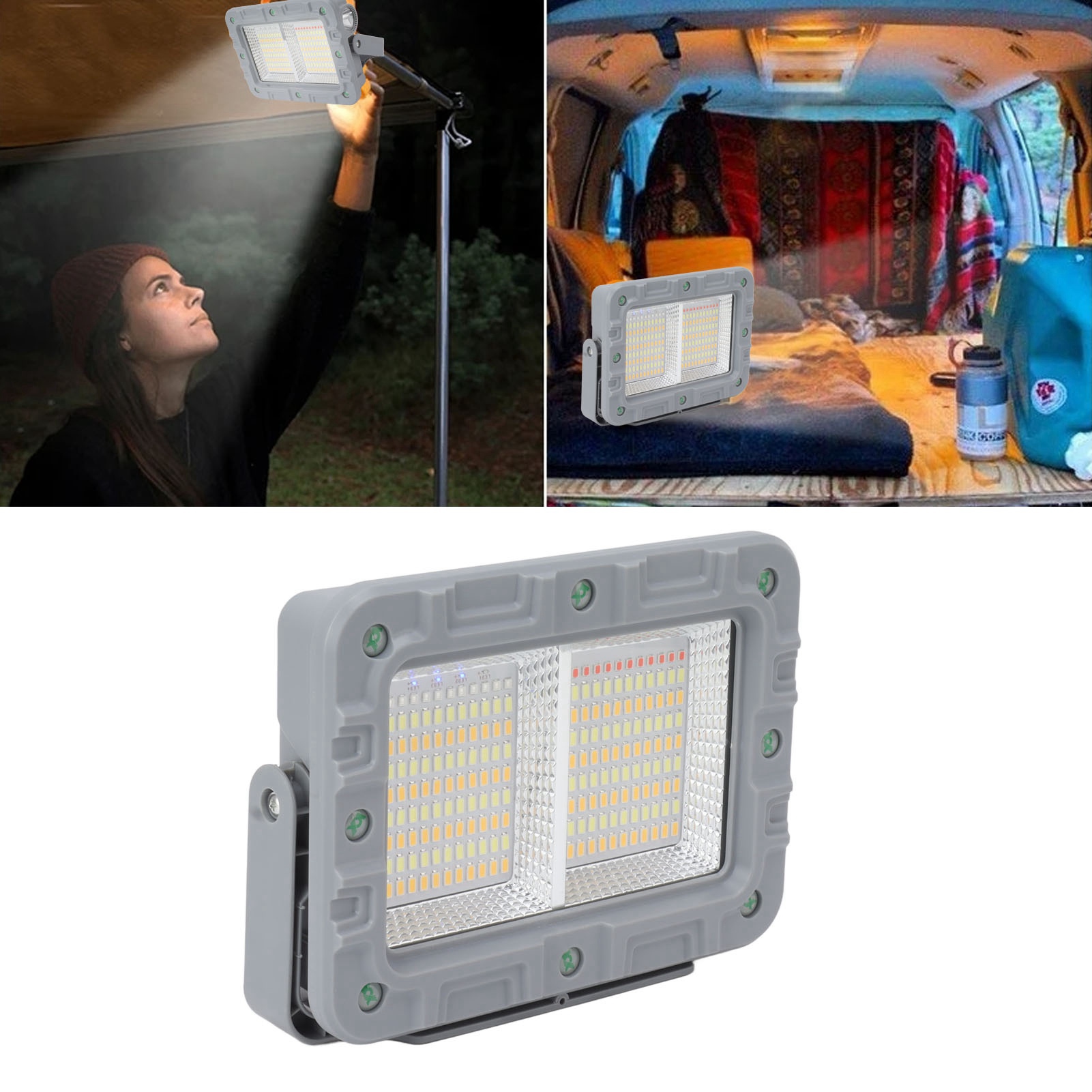 Wiederaufladbarer Solarstrahler, Tragbare Außenleuchte, Led-strahler, Notarbeitsleuchte, Wartungsleuchte