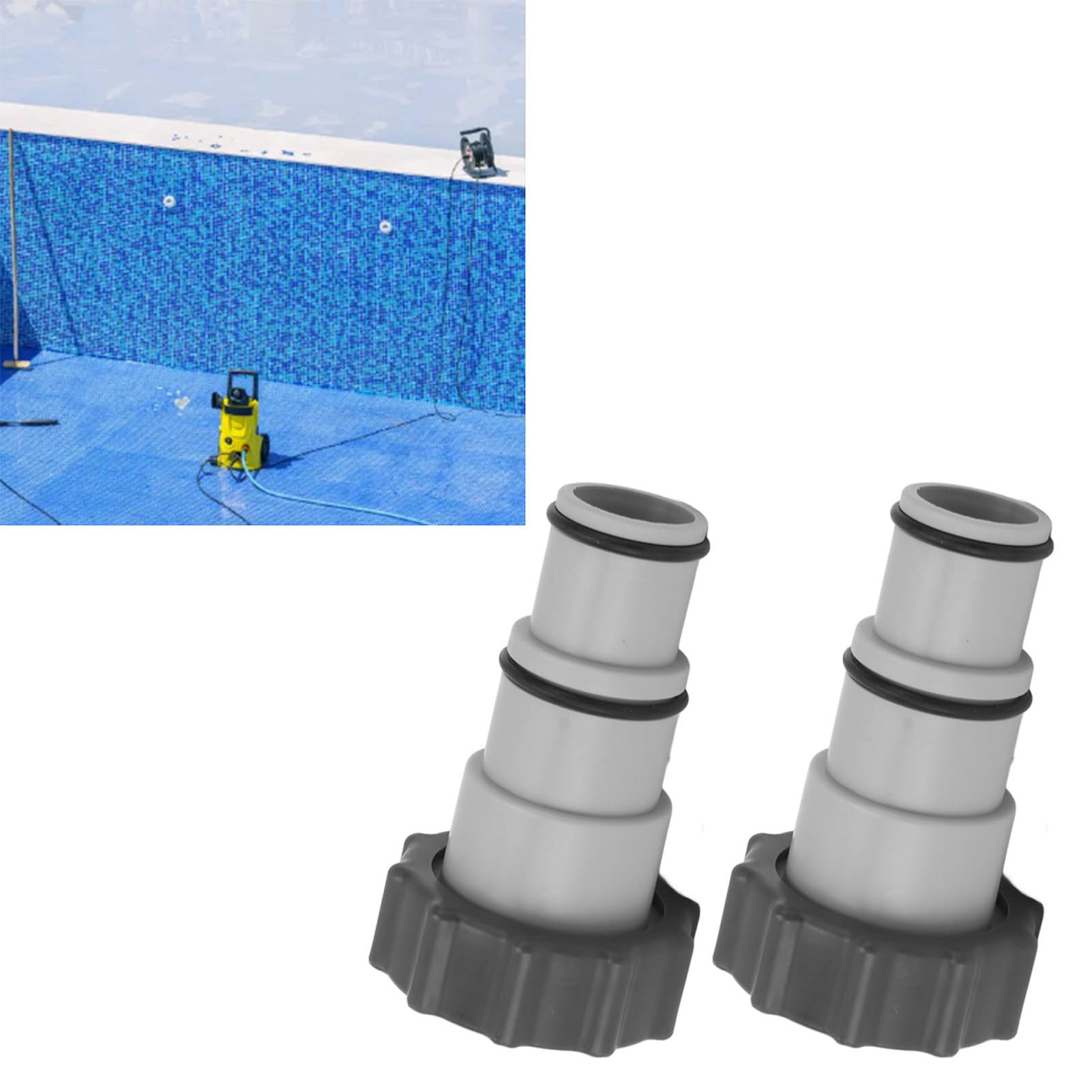 Set Mit 2 Adaptern Für Intex-filtrationspumpen, 1,25" Auf 1,5" Gewinde, Typ A, Zu Verkaufen.