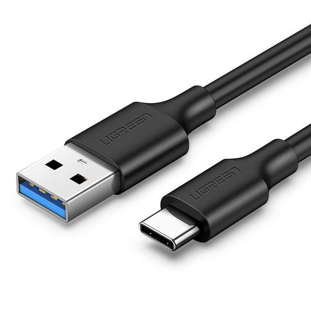 Kabel USB 3.0 - USB-C 3A 1m schwarz