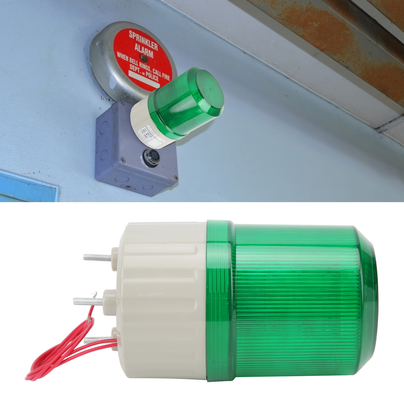 Berm® Bem-1081 Gerätealarmanzeige, Grüne Led, 24 V Dc