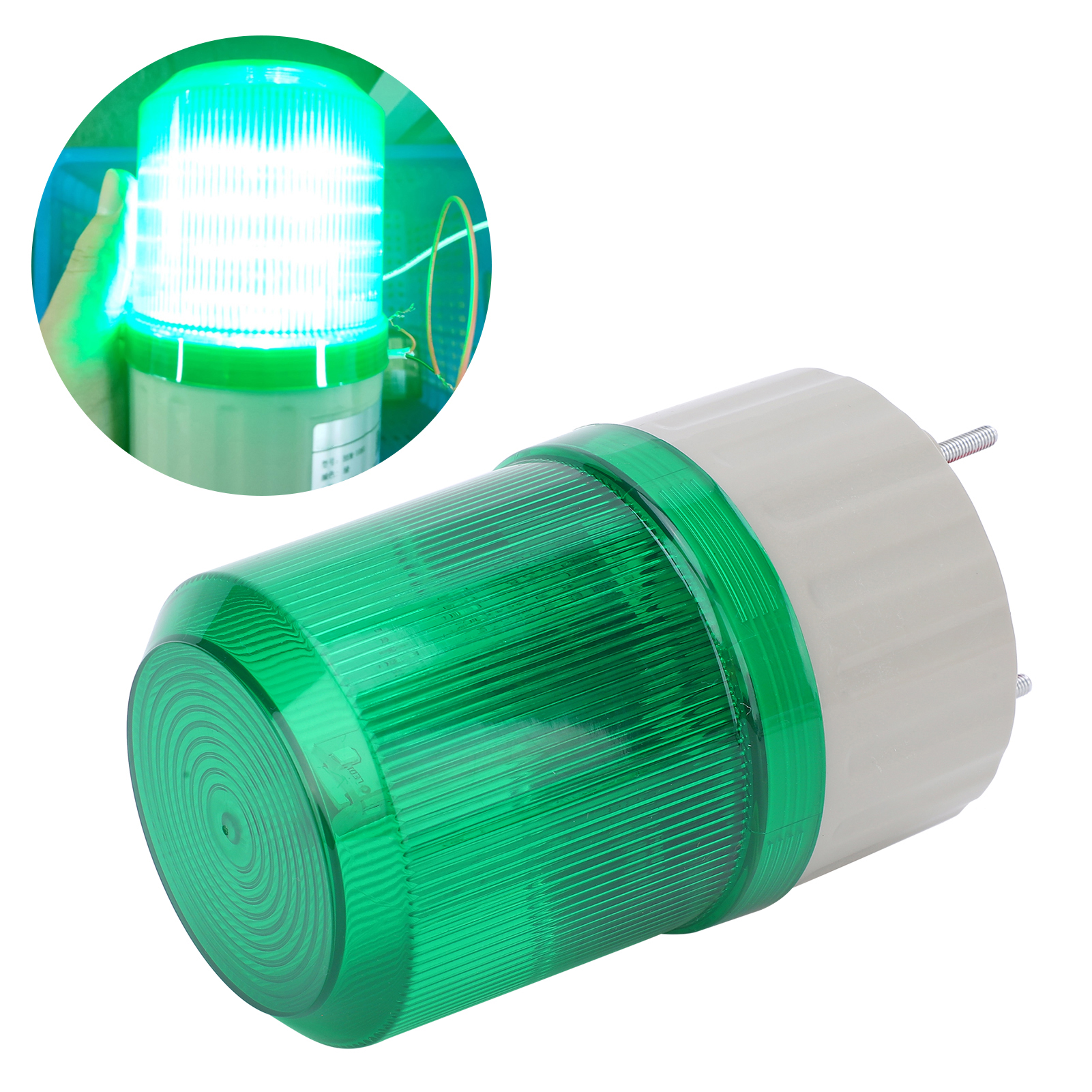 Berm® Bem-1101 Rotierende/blinkende Led-anzeigeleuchte, Grün, 24 V Dc