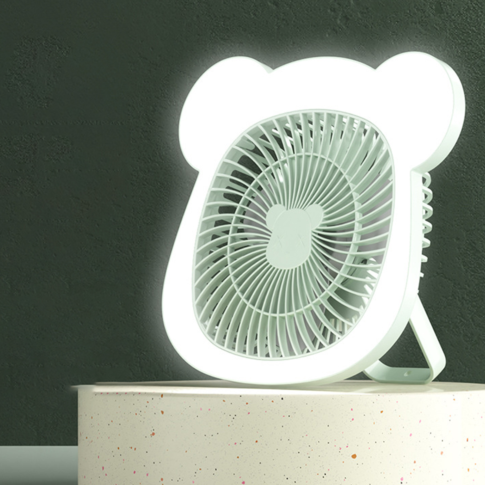 Neuer, Wiederaufladbarer Usb-ventilator Für Camping, Wand-/deckenventilator, Leiser Mini-tischventilator Für Büro/studentenwohnheim, Umweltfreundlich