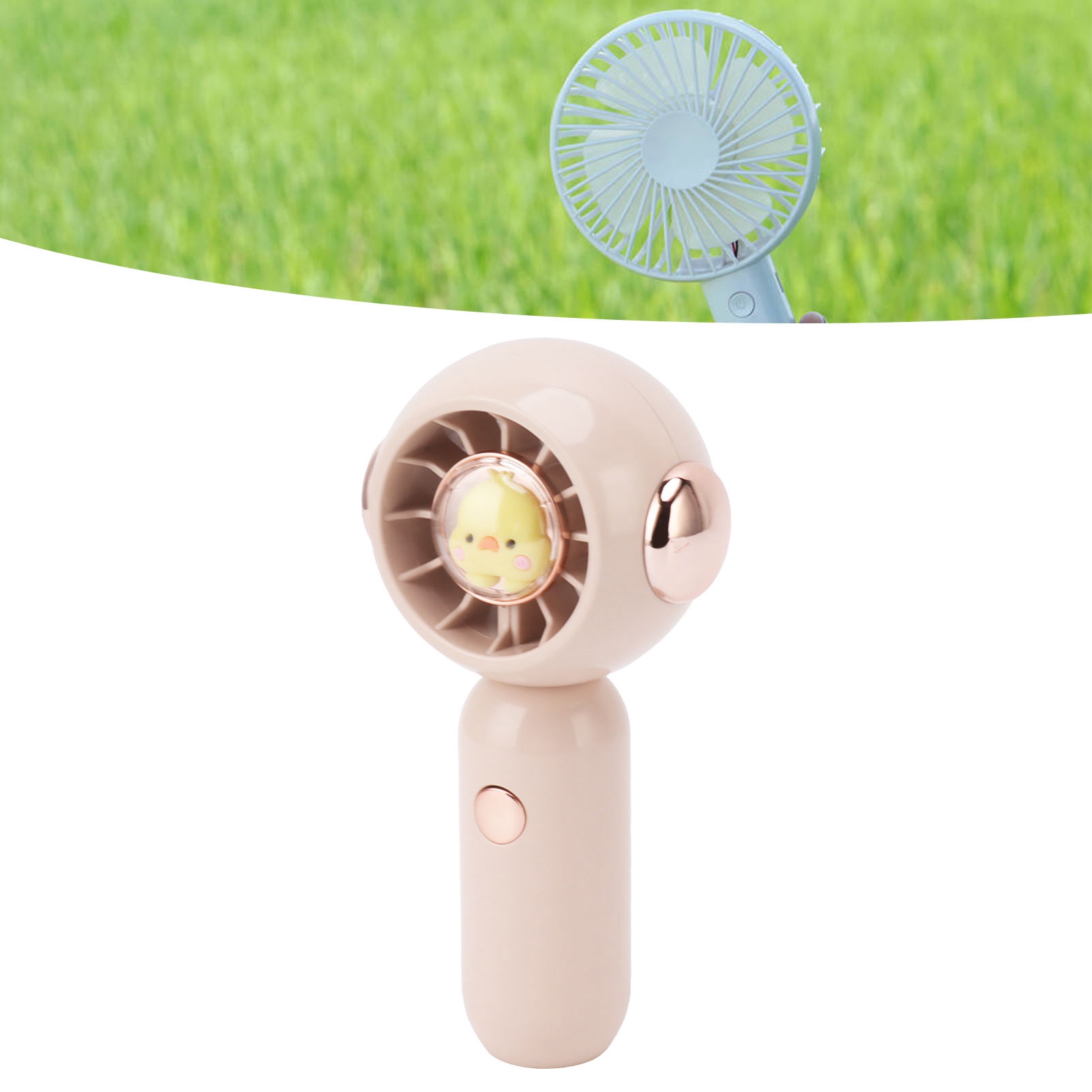 Niedlicher Und Tragbarer Taschenventilator Für Reisen, Studenten, Hoher Luftdurchsatz, Tragbar, Kleiner Ventilator, Für Studentenwohnheim Und Büro, Usb-wiederaufladbarer Ventilator, Rosa.