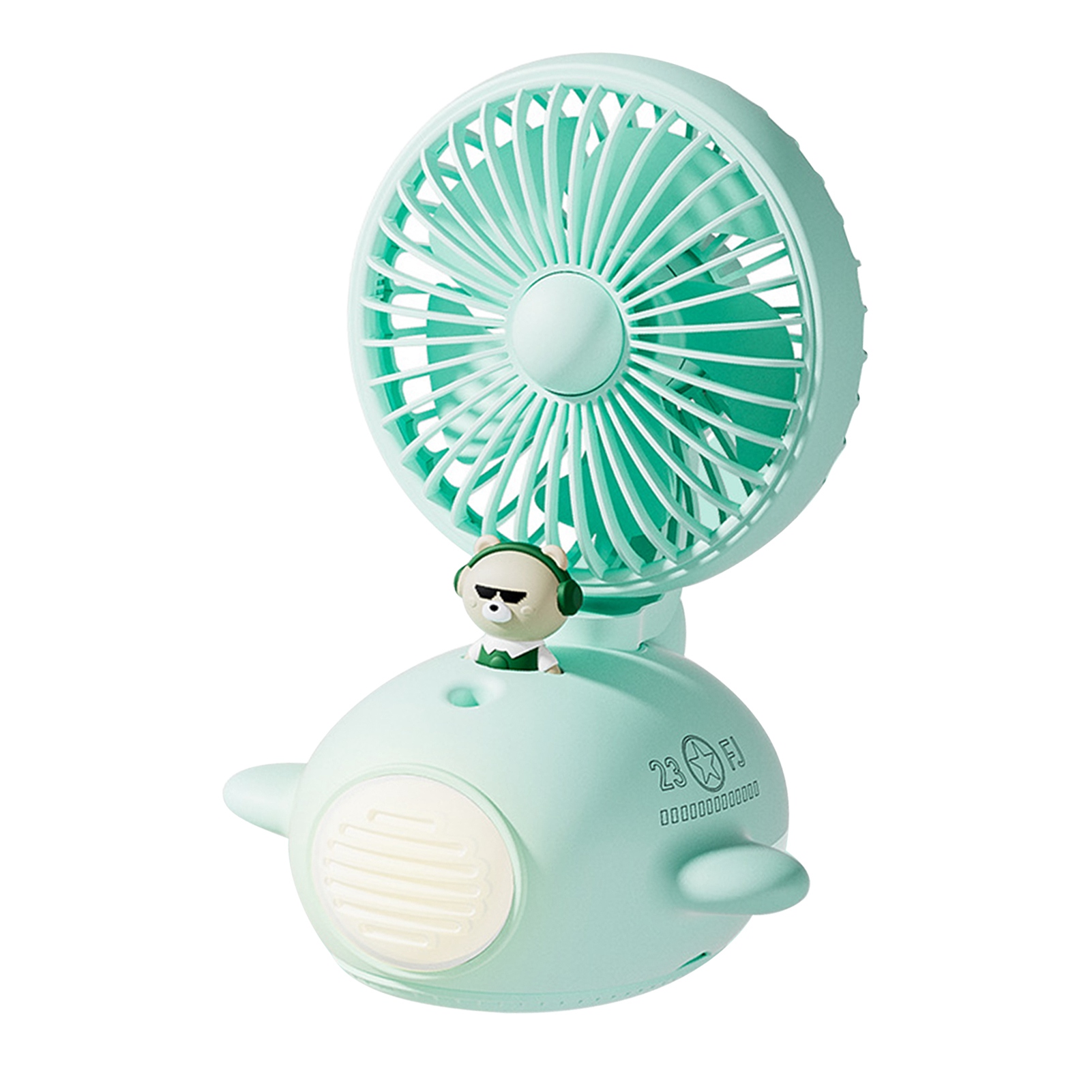 Wasserventilator, Mini-ventilator, Usb-ventilator, Led-schreibtischlampe, Sprühluftbefeuchter, Luftkühler, Grün