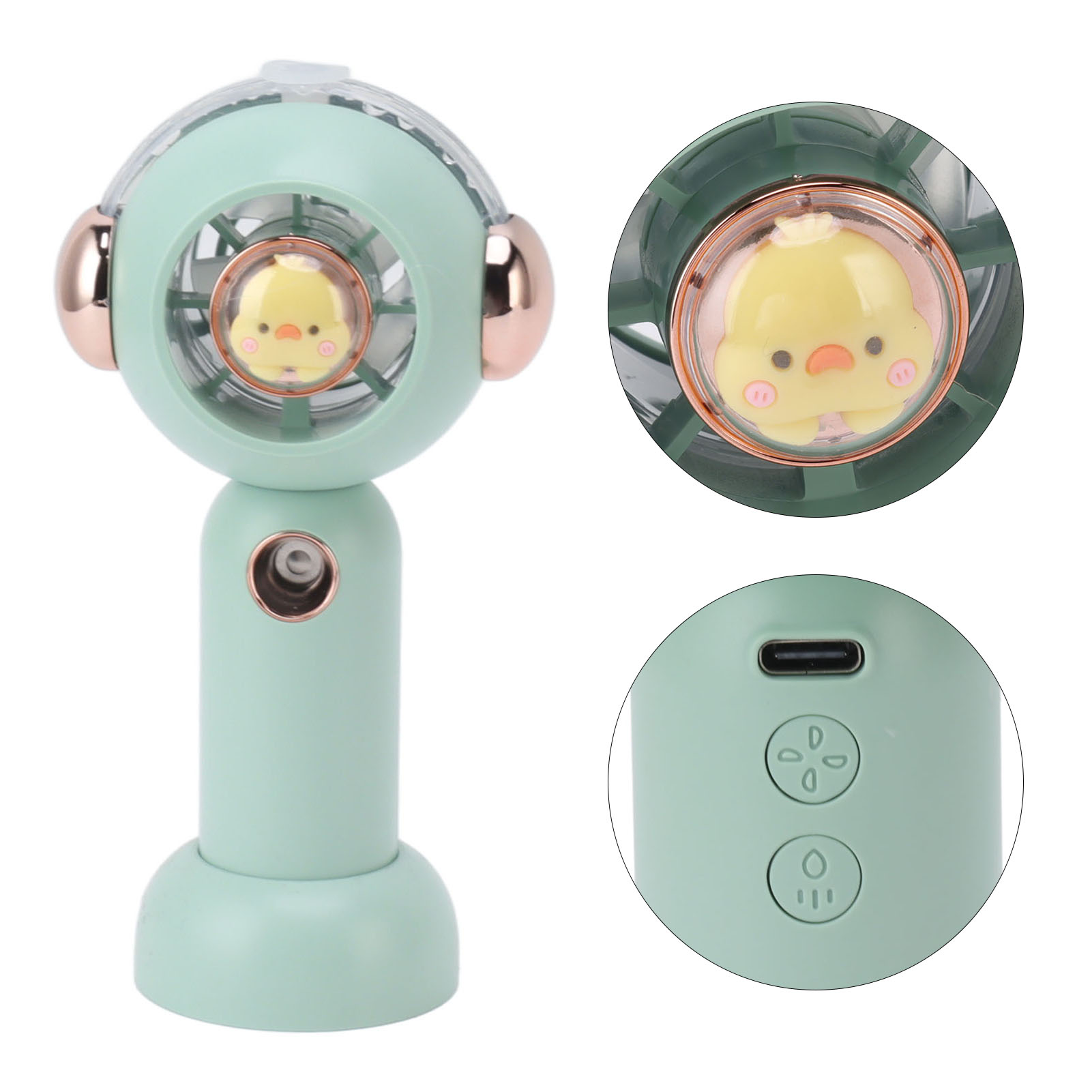 Mini-usb-ventilator, Kleiner Tragbarer Tischventilator, Leiser Zerstäuberventilator Für Studentenwohnheim/büro, Großer Luftdurchsatz, Umweltfreundlich.
