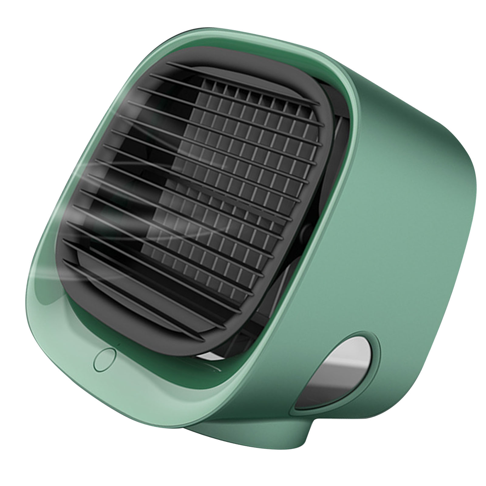 Neuer Mini-wasserventilator, Tragbare Tischklimaanlage, Kleiner Usb-kühler, Grün.
