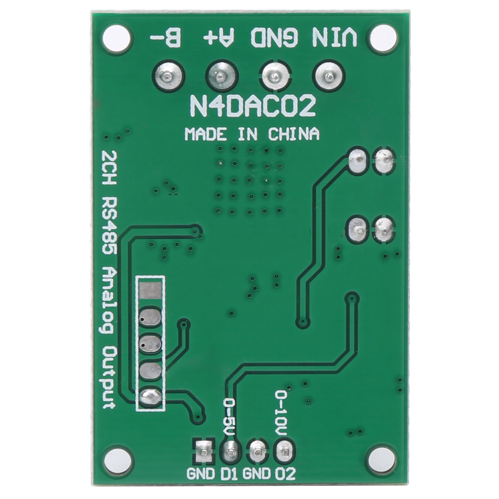 N4daco2 2-kanal 12v Dc Dac-modul, 0-5v/0-10v Pwm Analog-digital-wandler, Rs485 Modbus Rtu-karte