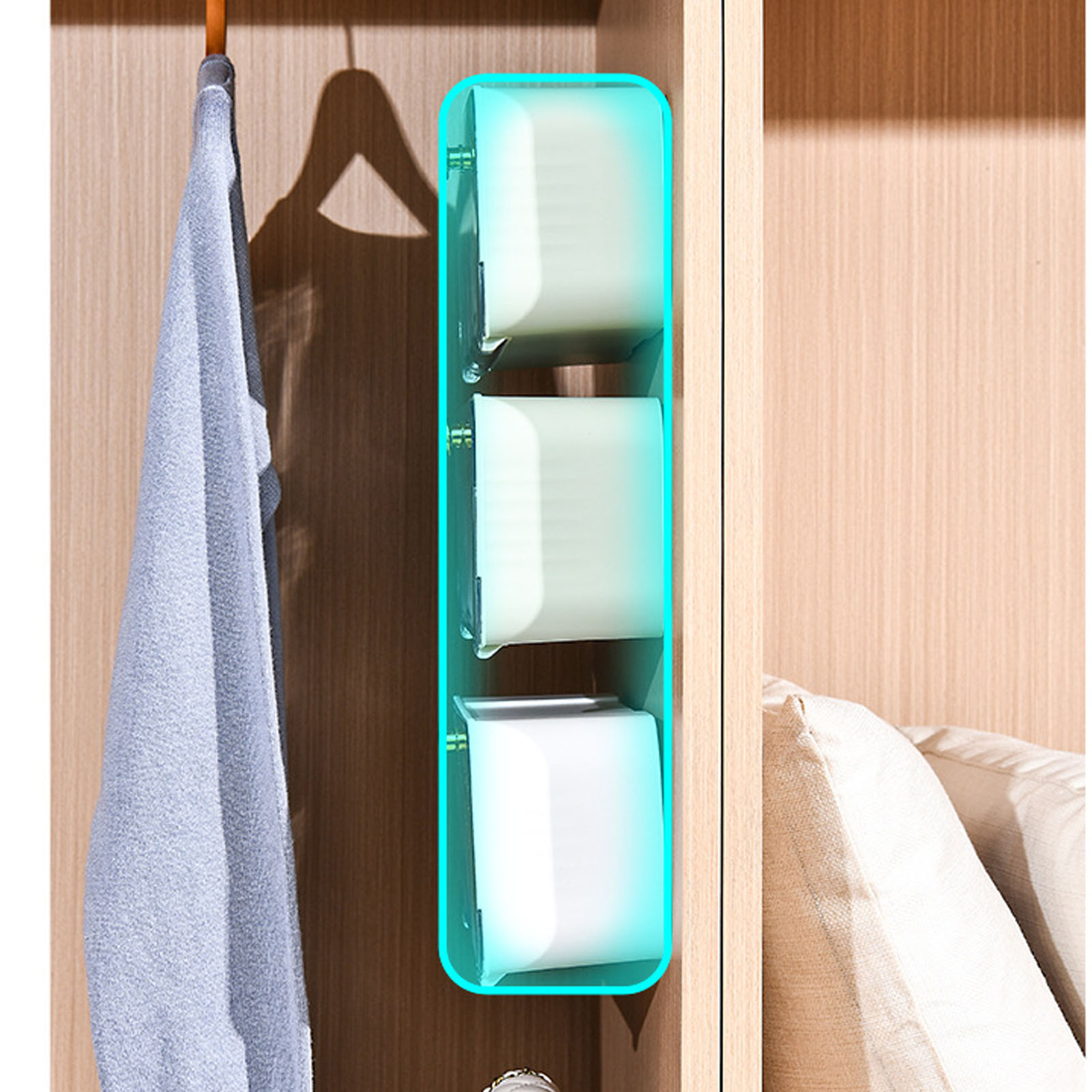 Einfache Und Platzsparende Aufbewahrungsbox Für Unterwäsche Zur Wandmontage, Ideal Für Zuhause Und Studentenwohnheime, In Elegantem Weiß.