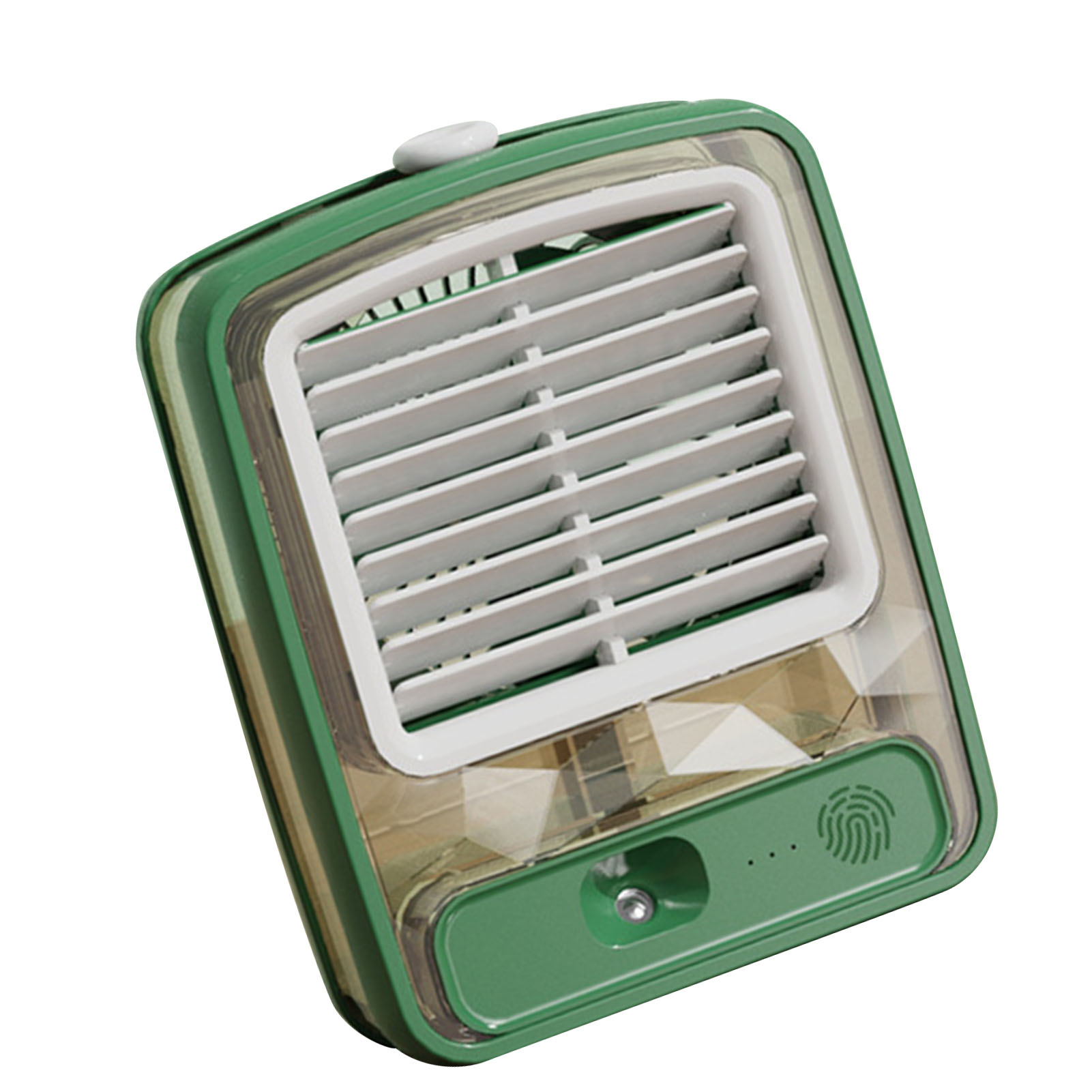 Neuer Tragbarer Mini-usb-lüfter, Leiser, Wassergekühlter Tischventilator Mit Sprühfunktion, Hellgrün.