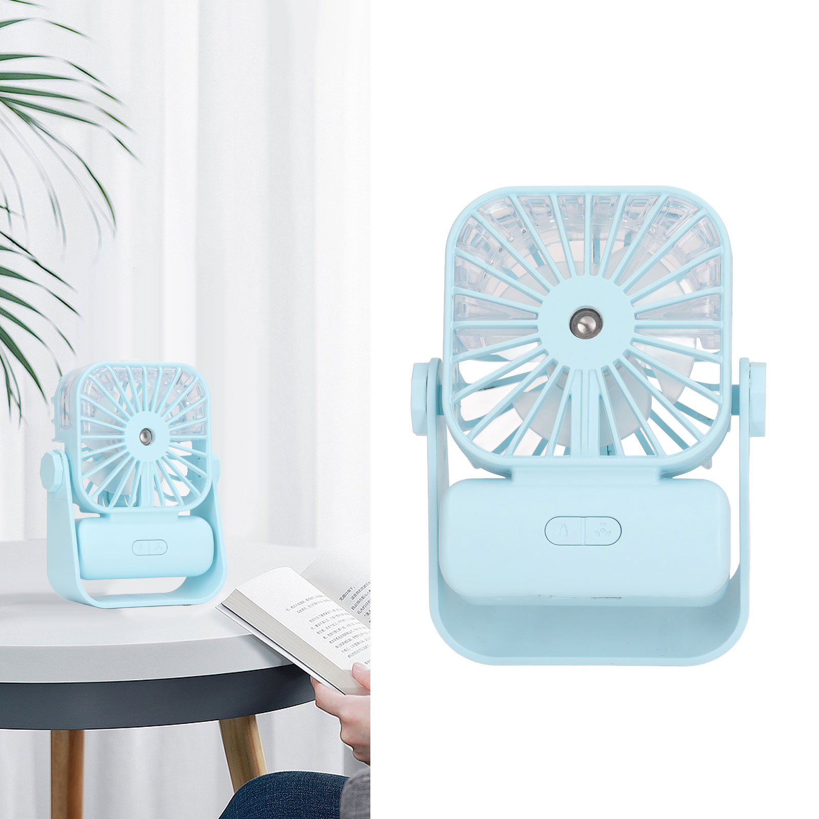 Mini-tischventilator, Usb-aufladbar, Leise