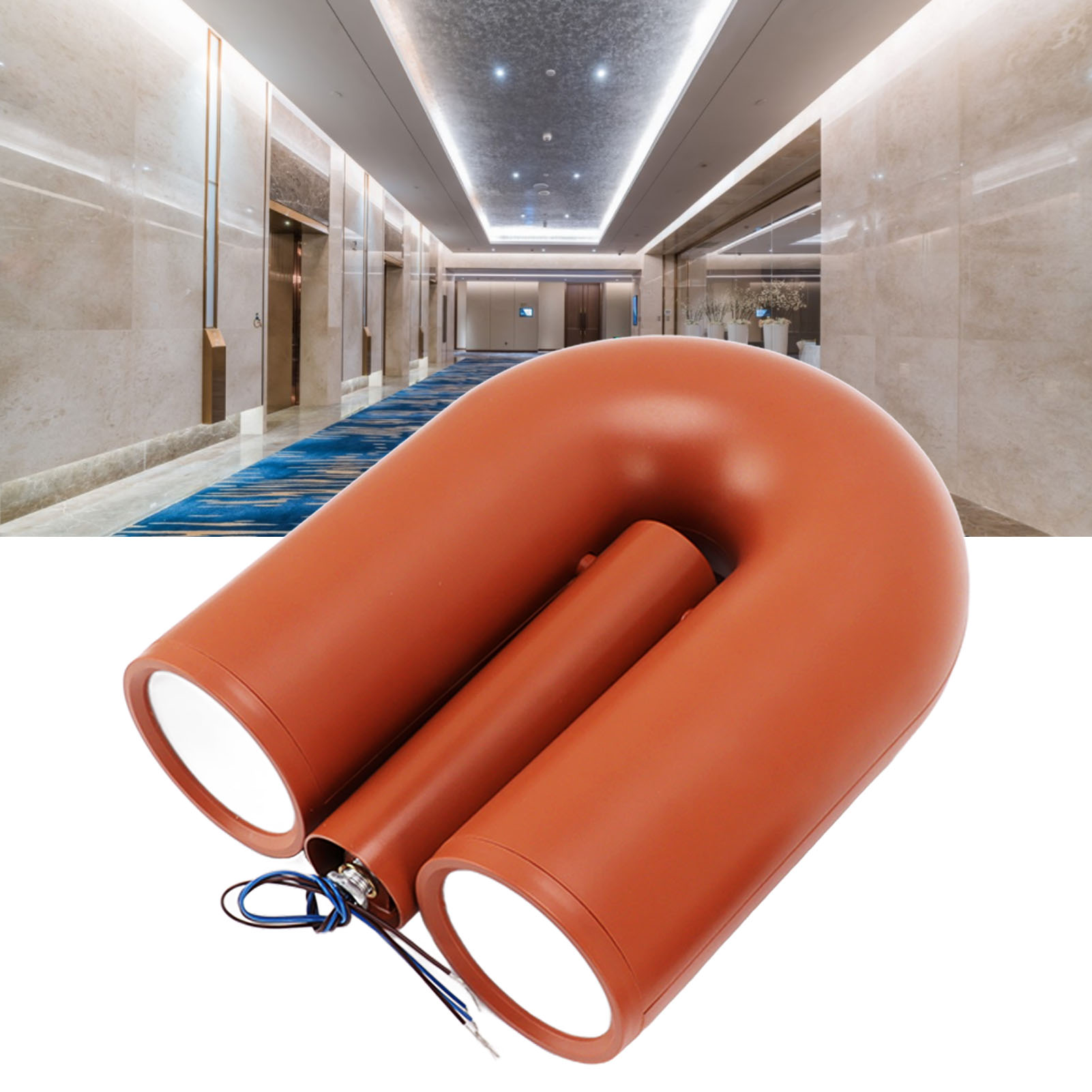 Moderne Skandinavische Wandleuchte, U-förmige Dekorative Wandleuchte, Künstlerische Wandleuchte Für Flur Oder Hotelzimmer, Orange