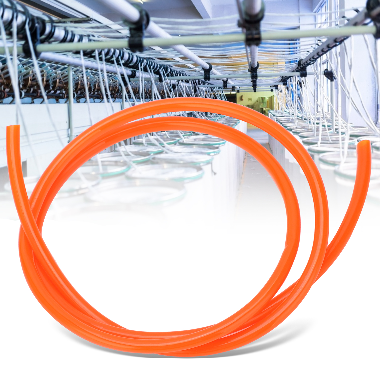 Tpu-luftschlauch Für Kompressoren, Pumpen Und Druckluftquellen. Tpu-schlauch, Tpu1612 Od16id12, Orange, 5 M.